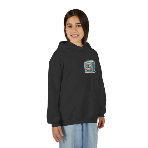 Youth Hooded Sweatshirt - Stay Cool Graphic