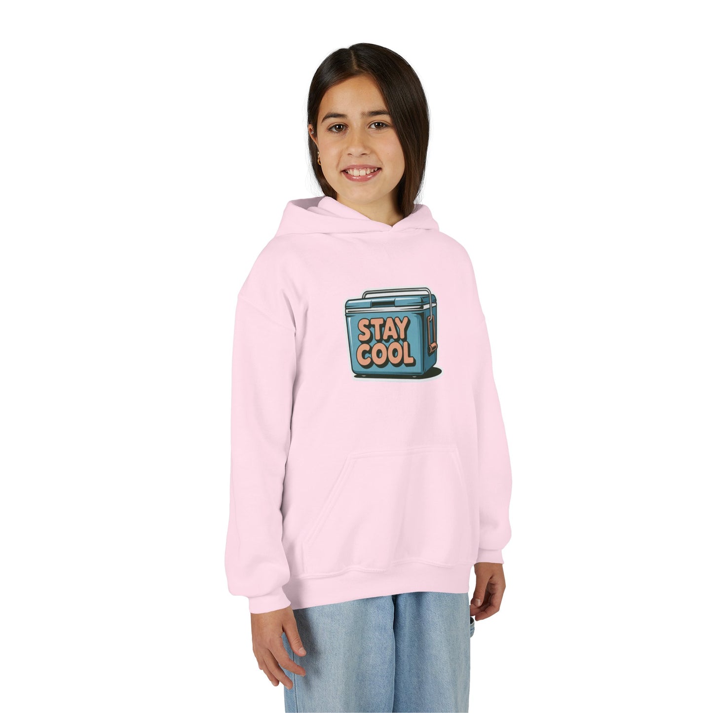 Youth Hooded Sweatshirt - Stay Cool Graphic