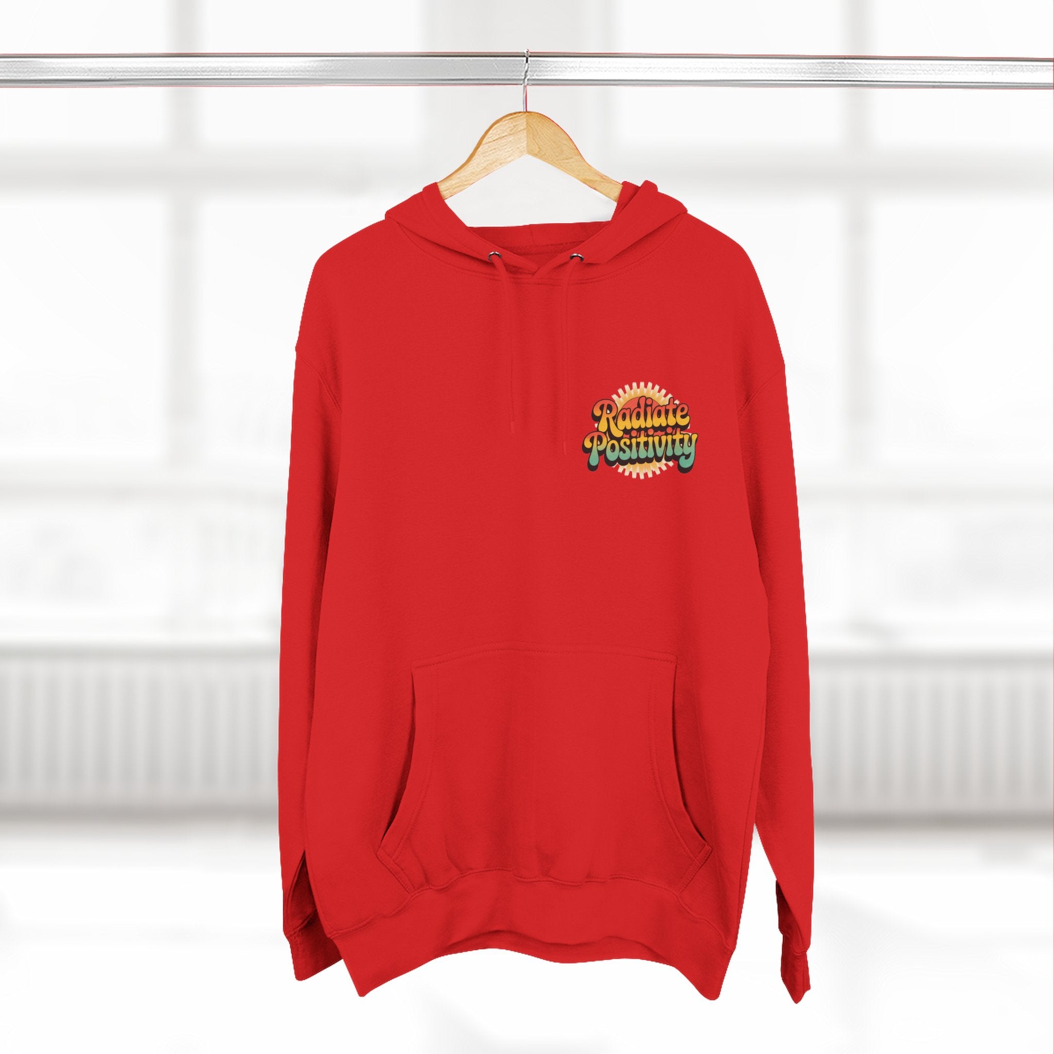 Radiate Positivity Three-Panel Fleece Hoodie