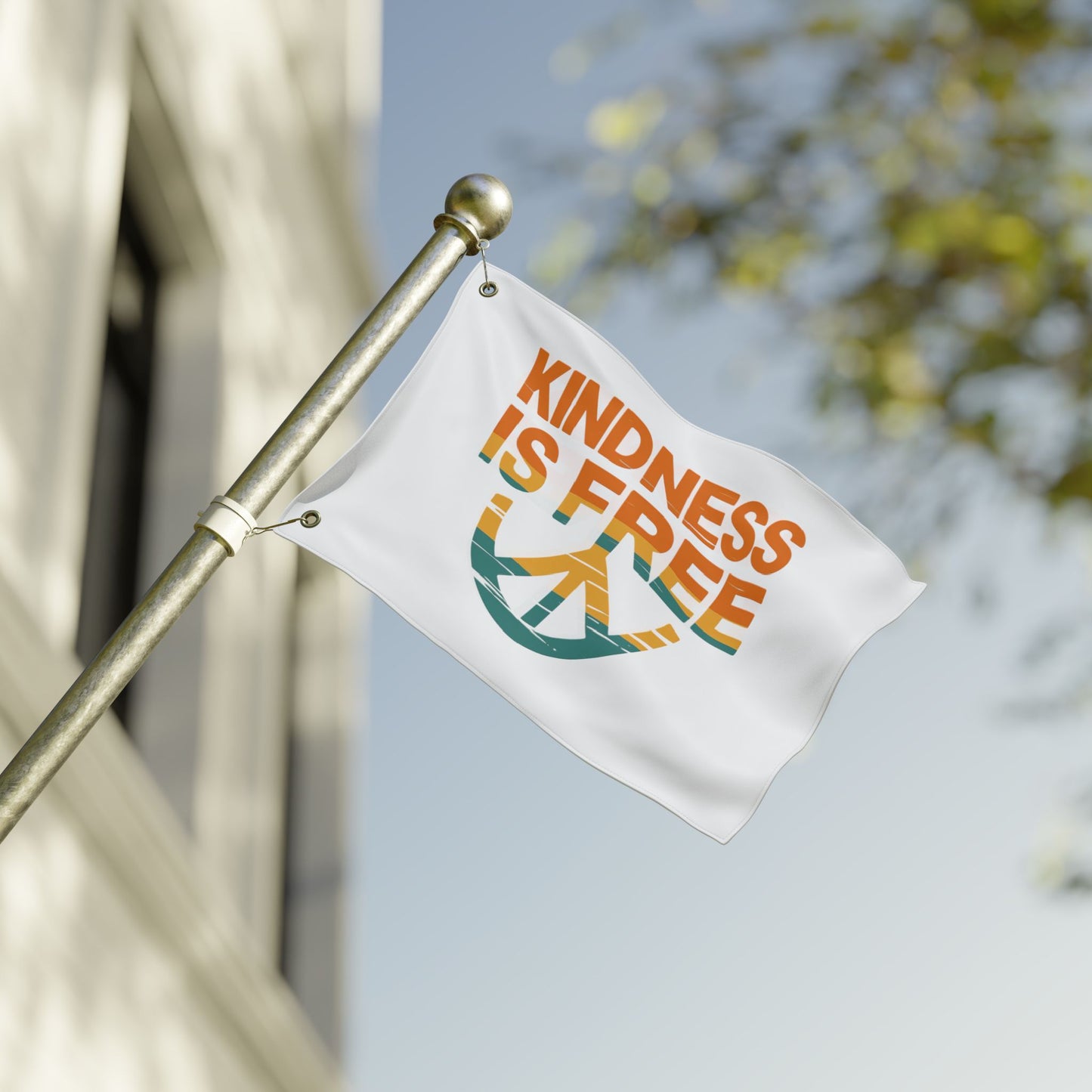 Peaceful Kindness Double Sided Flag