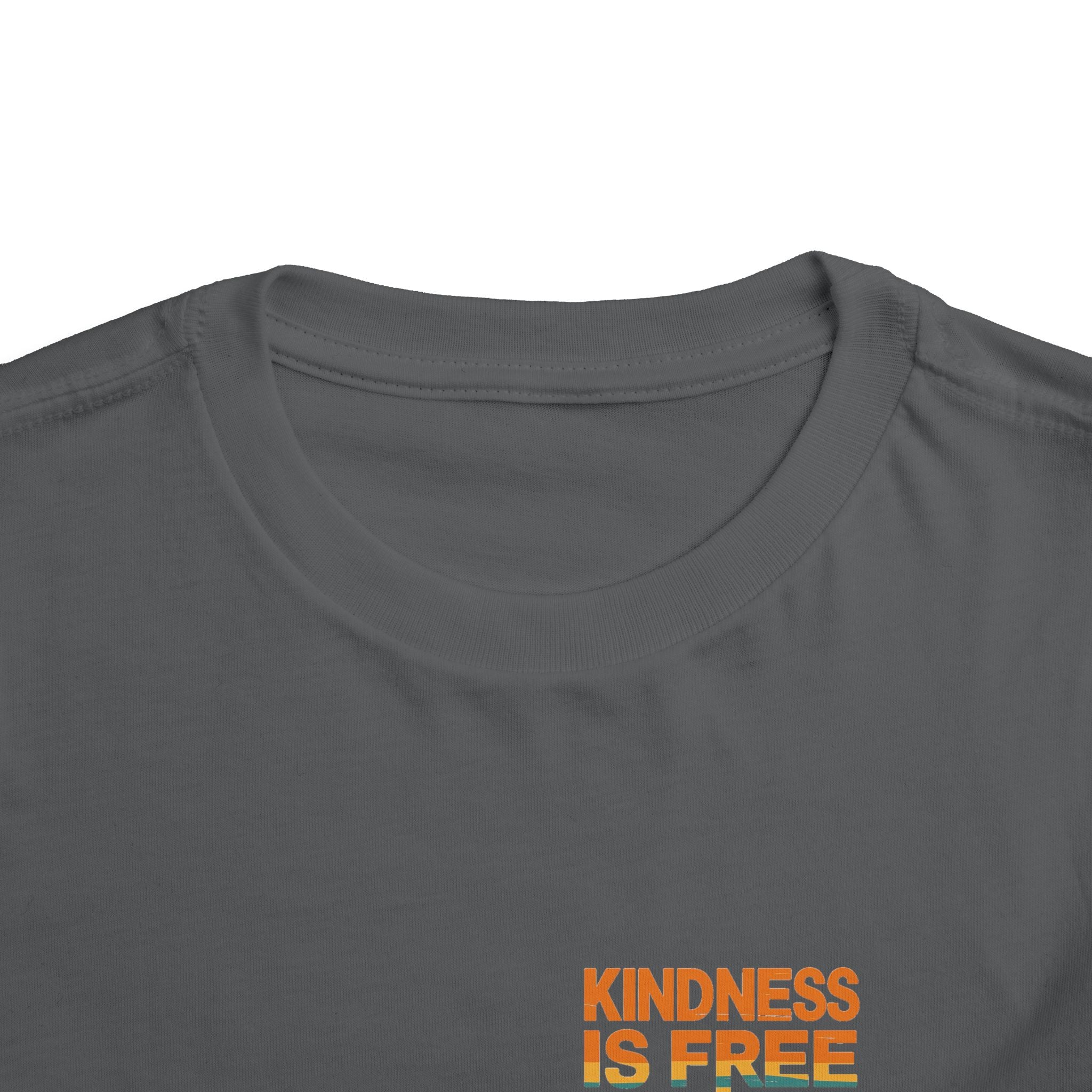 Toddler Short Sleeve Tee - Kindness Is Free Peace Design
