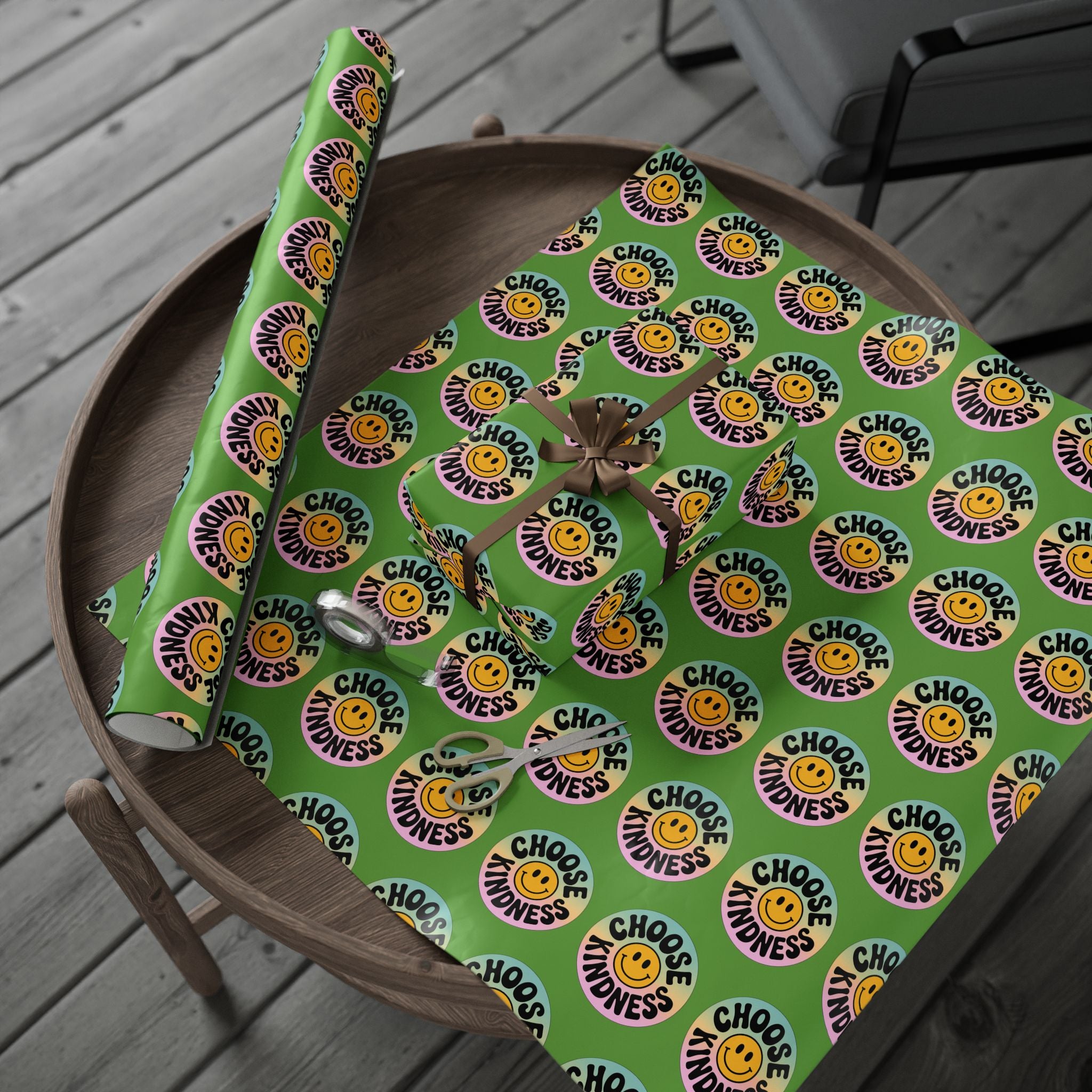 Green Choose Kindness Wrapping Papers