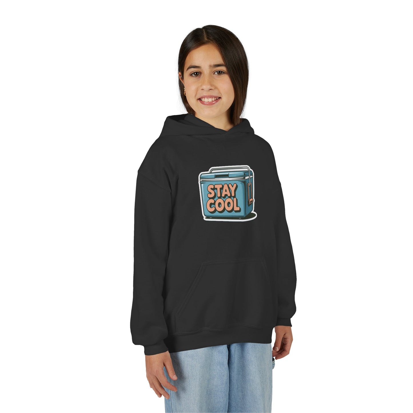 Youth Hooded Sweatshirt - Stay Cool Graphic