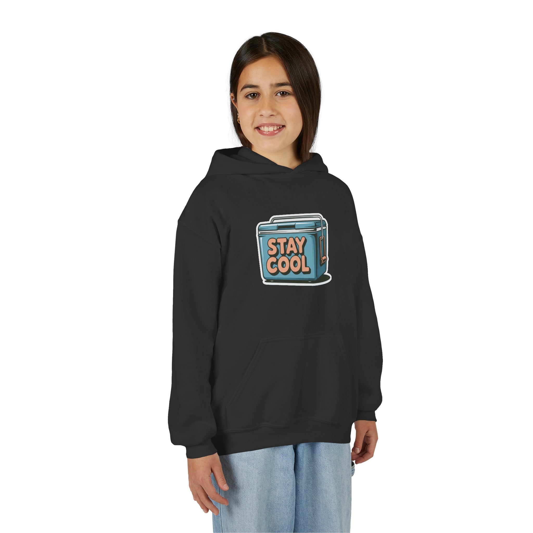 Youth Hooded Sweatshirt - Stay Cool Graphic