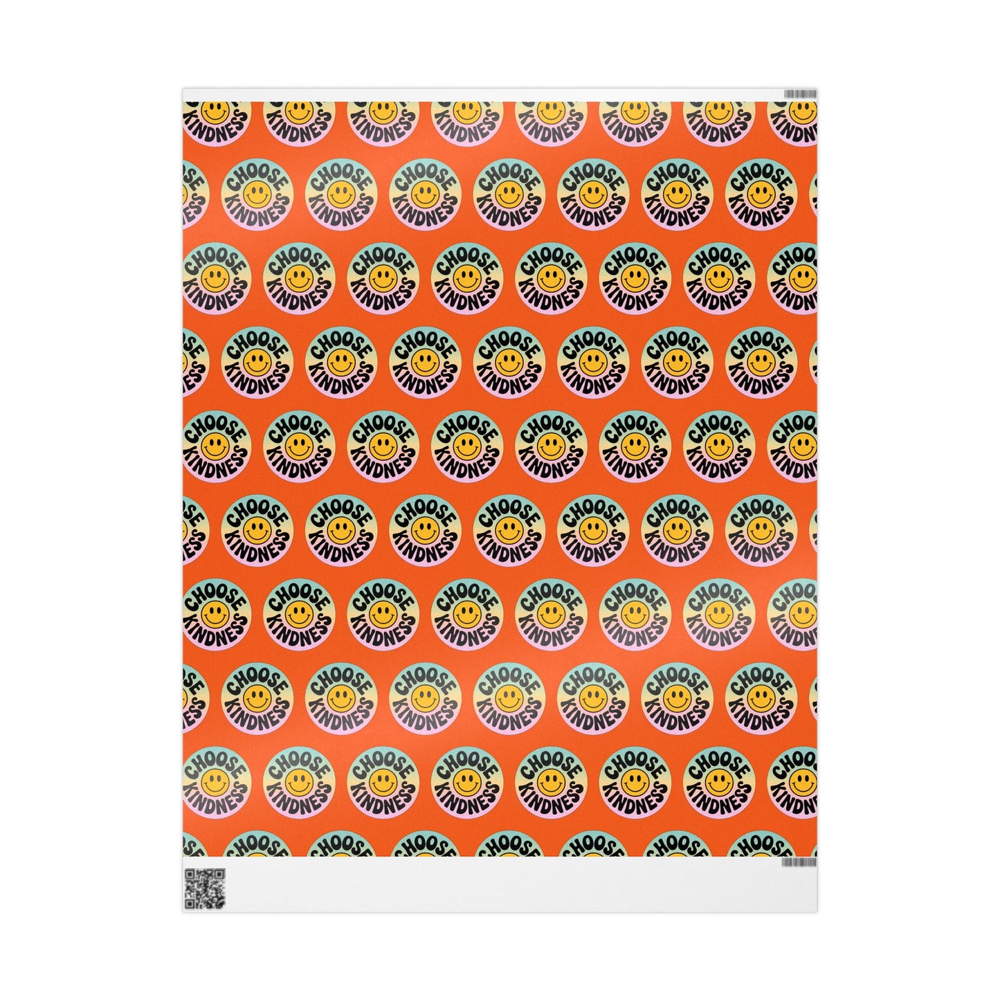 Orange Choose Kindness Wrapping Papers