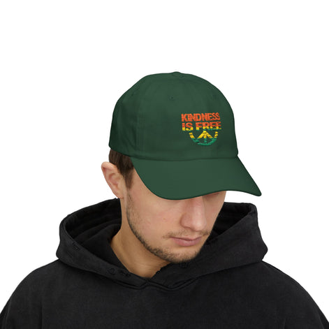 "Kindness Is Free" Peace Sign Embroidered Hat