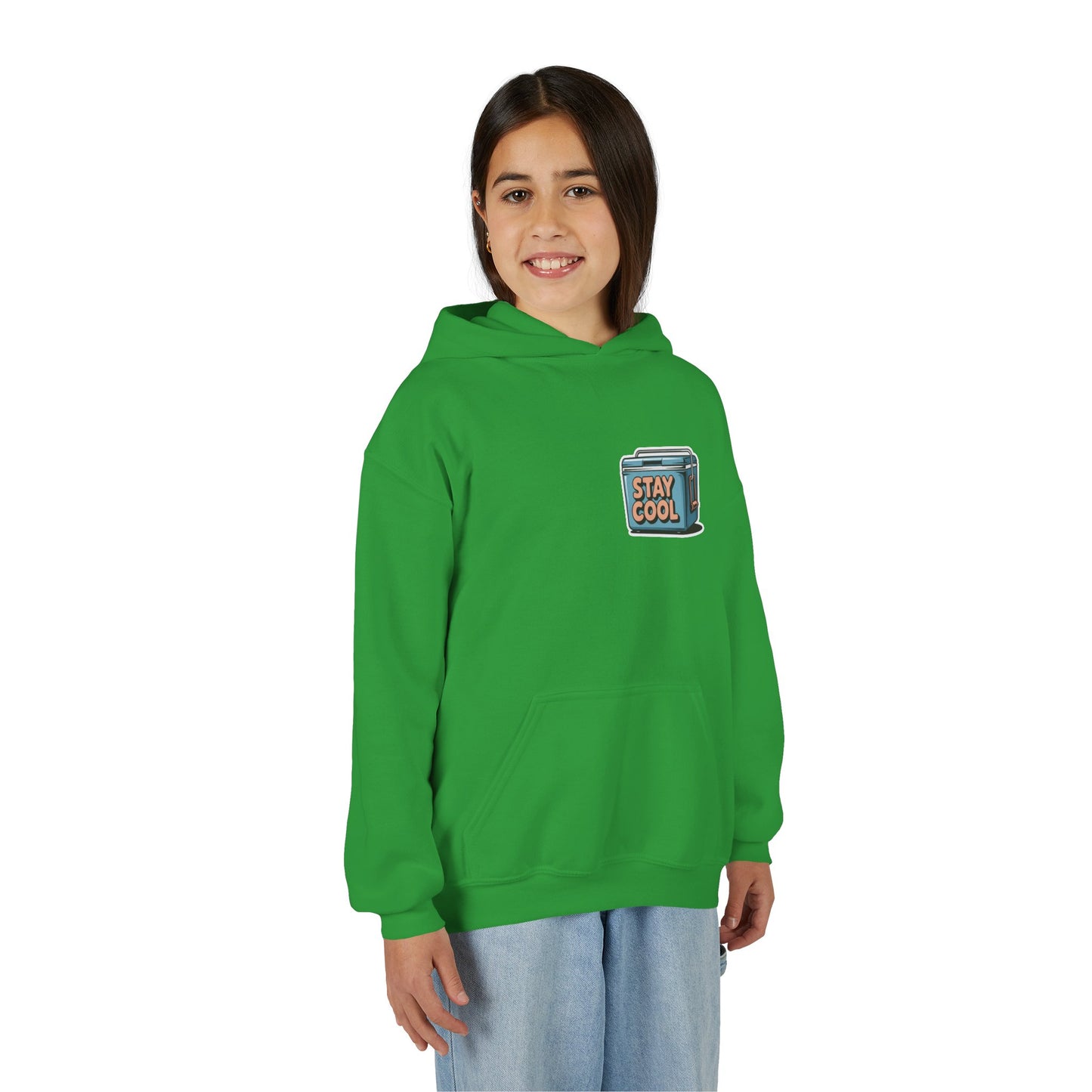 Youth Hooded Sweatshirt - Stay Cool Graphic