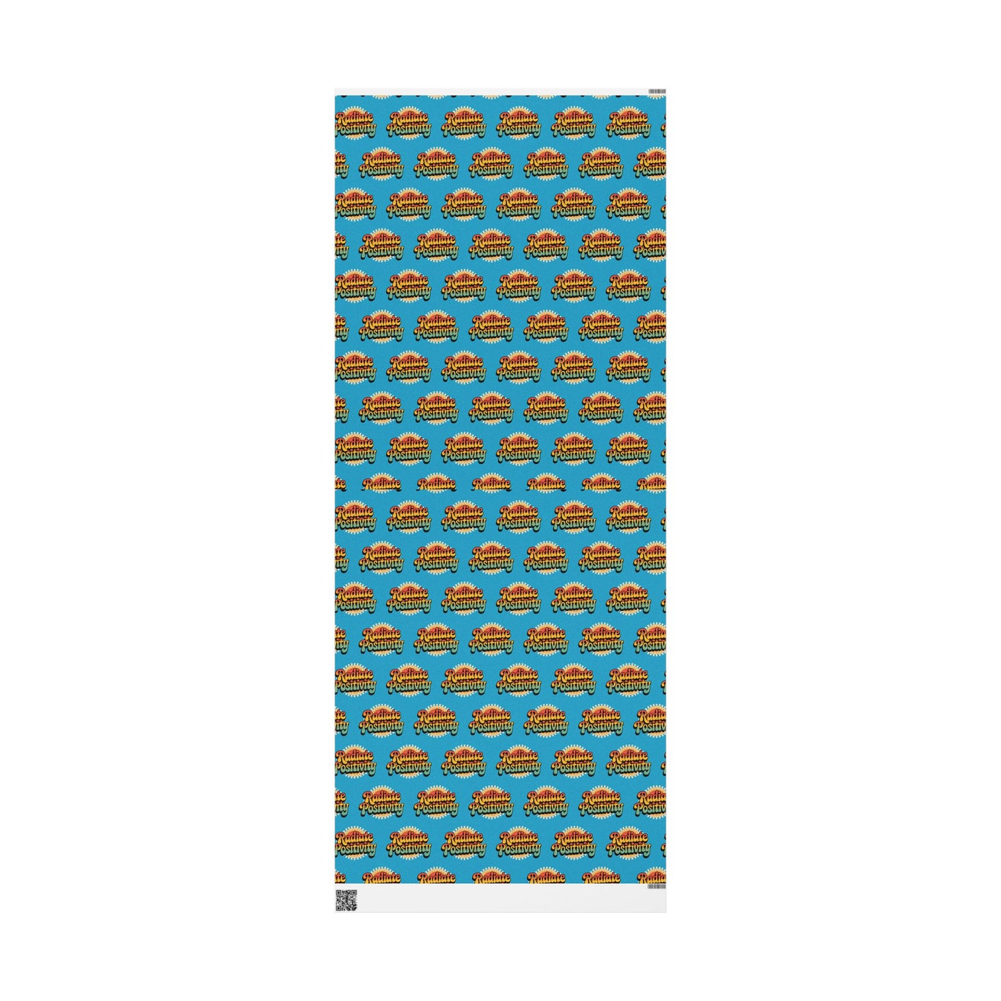 Turquoise Radiate Positivity Wrapping Paper for Celebrations