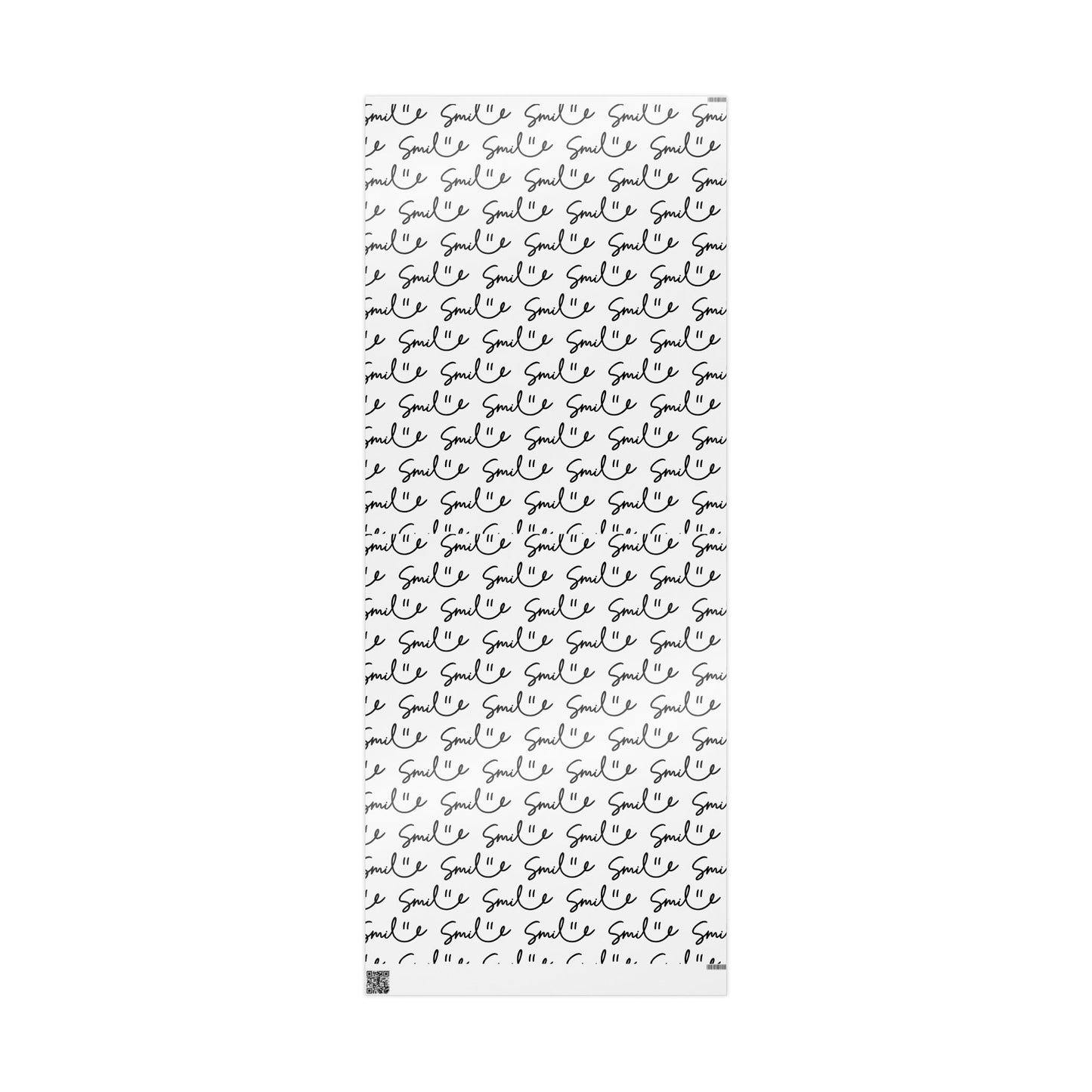 White/Black Smile Stylish Gift Wrapping Paper for Any Occasion