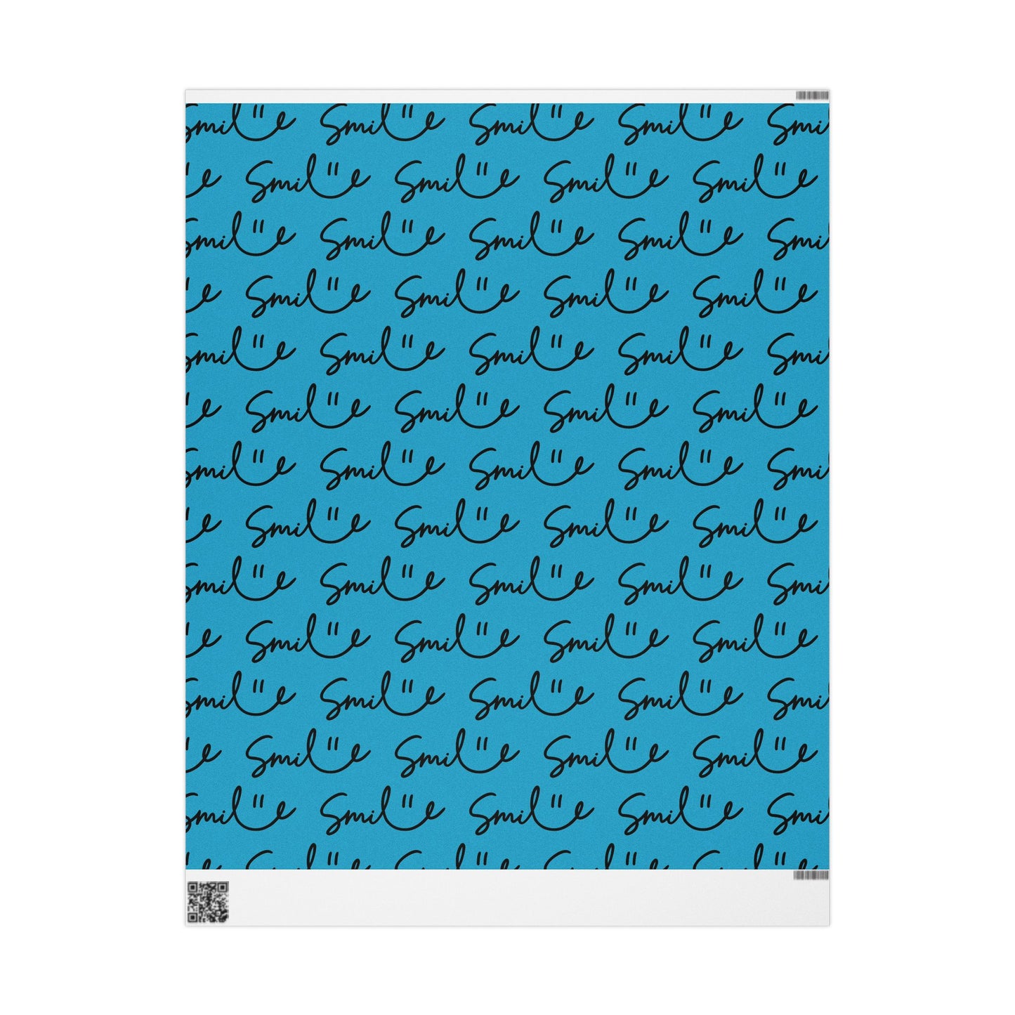 Turquoise Smile Stylish Gift Wrapping Paper for Any Occasion