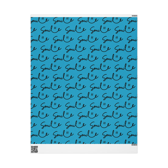 Turquoise Smile Stylish Gift Wrapping Paper for Any Occasion