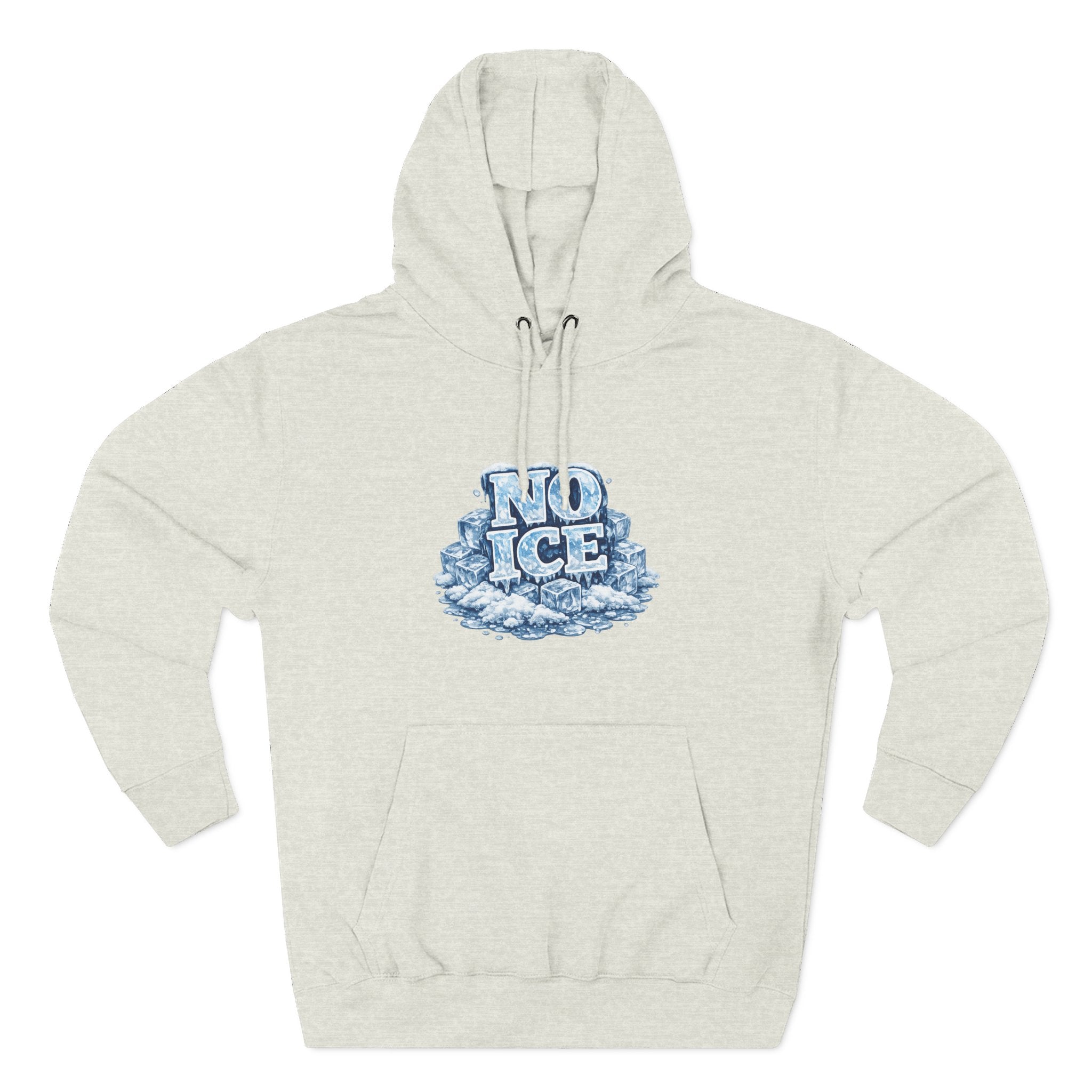 No ICE Graphic Hoodie — Funny Winter Climate Change Sweatshirt