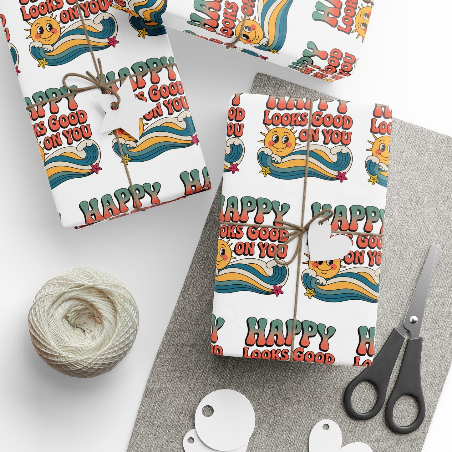 Happy Looks Good on You Wrapping Paper