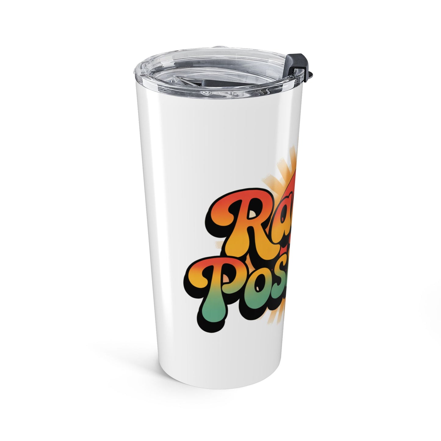 White Radiate Positivity Tumbler 20oz