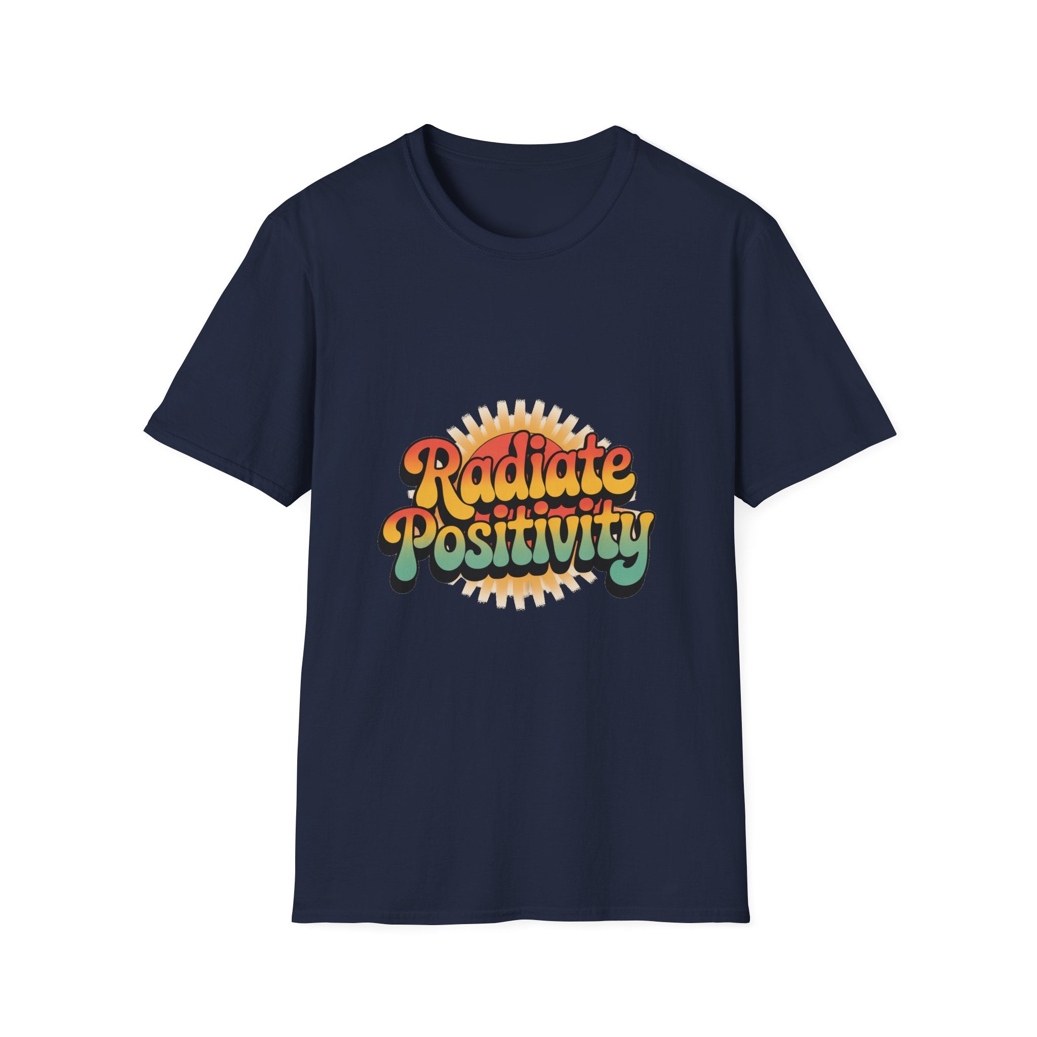 Radiate Positivity Unisex Softstyle T-Shirt - Feel Good Vibes
