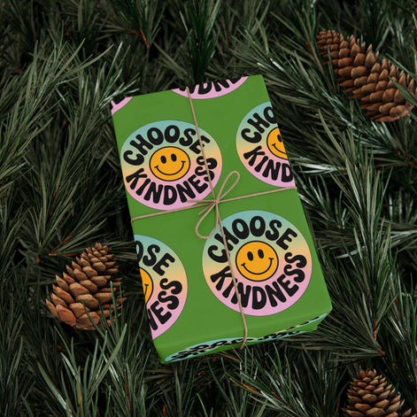 Green Choose Kindness Wrapping Papers