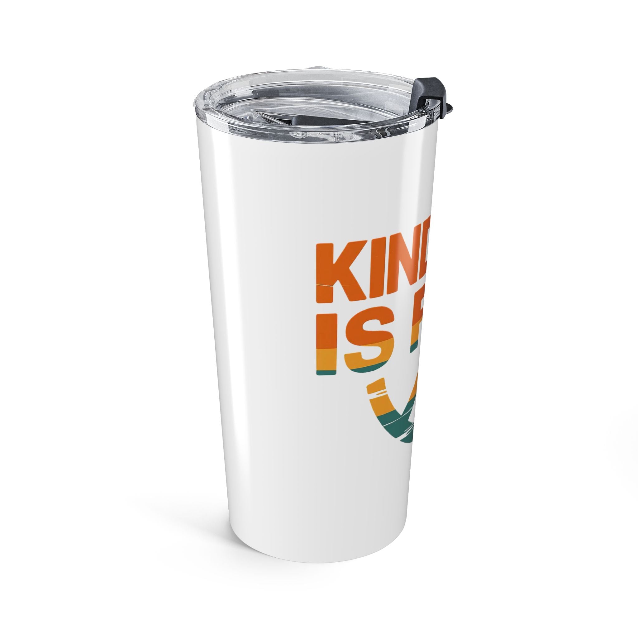 20oz Kindness Is Free Tumbler - Inspiring Quote Travel Mug