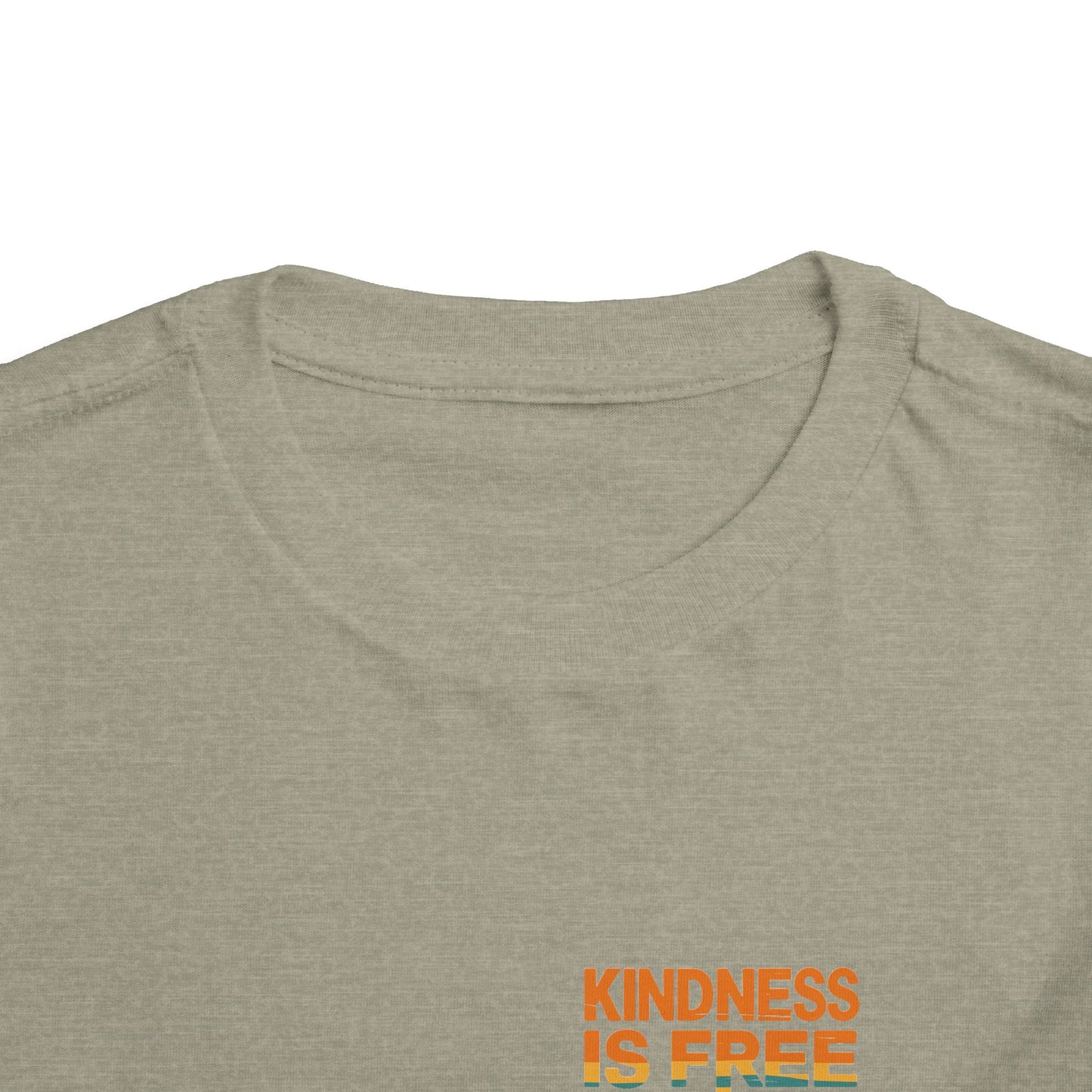 Toddler Short Sleeve Tee - Kindness Is Free Peace Design