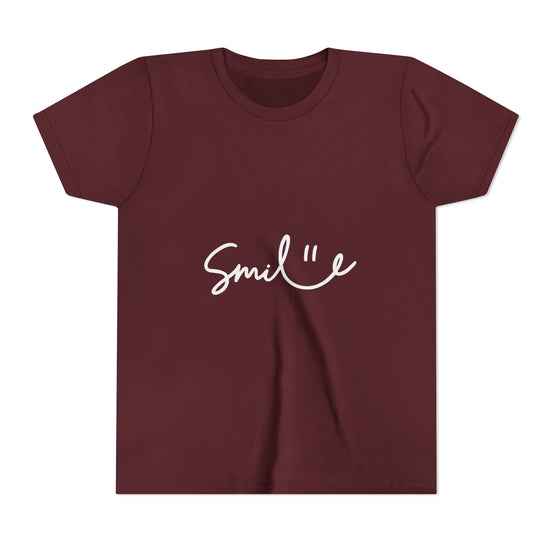 Smiley Youth Short Sleeve Tee - Positive Vibes for Kids