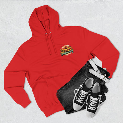 Radiate Positivity Three-Panel Fleece Hoodie