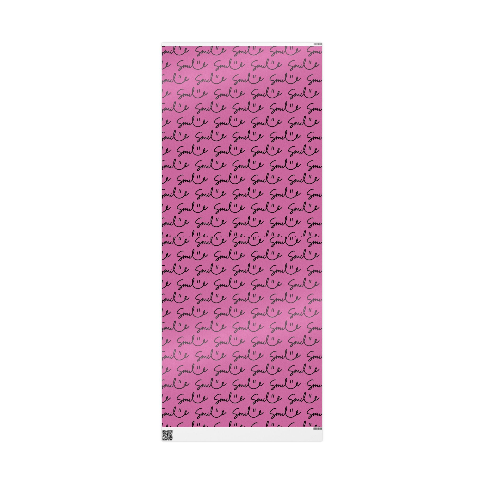 Light Pink/Black Smile Stylish Gift Wrapping Paper for Any Occasion