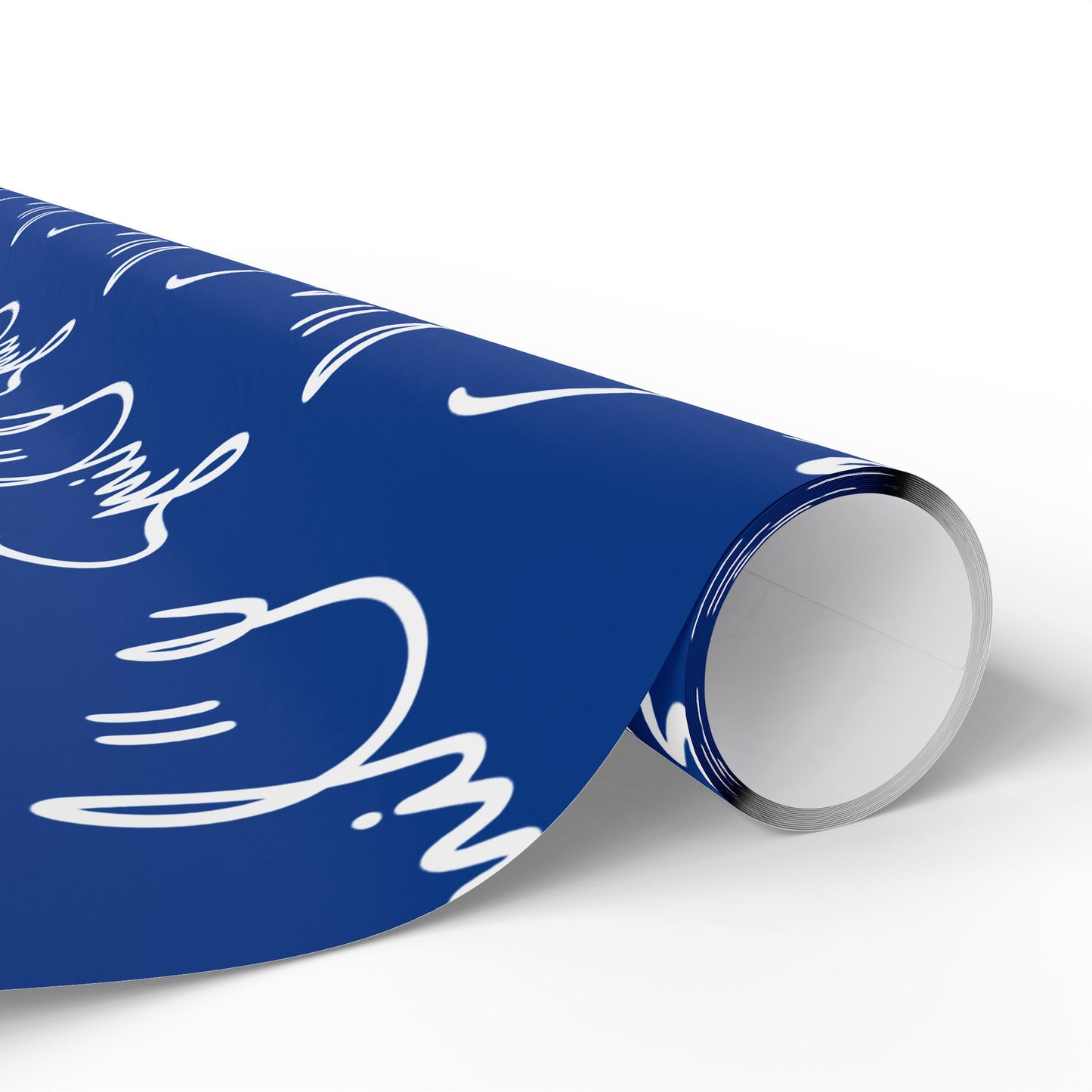 Dark Blue Smile Stylish Gift Wrapping Paper for Any Occasion