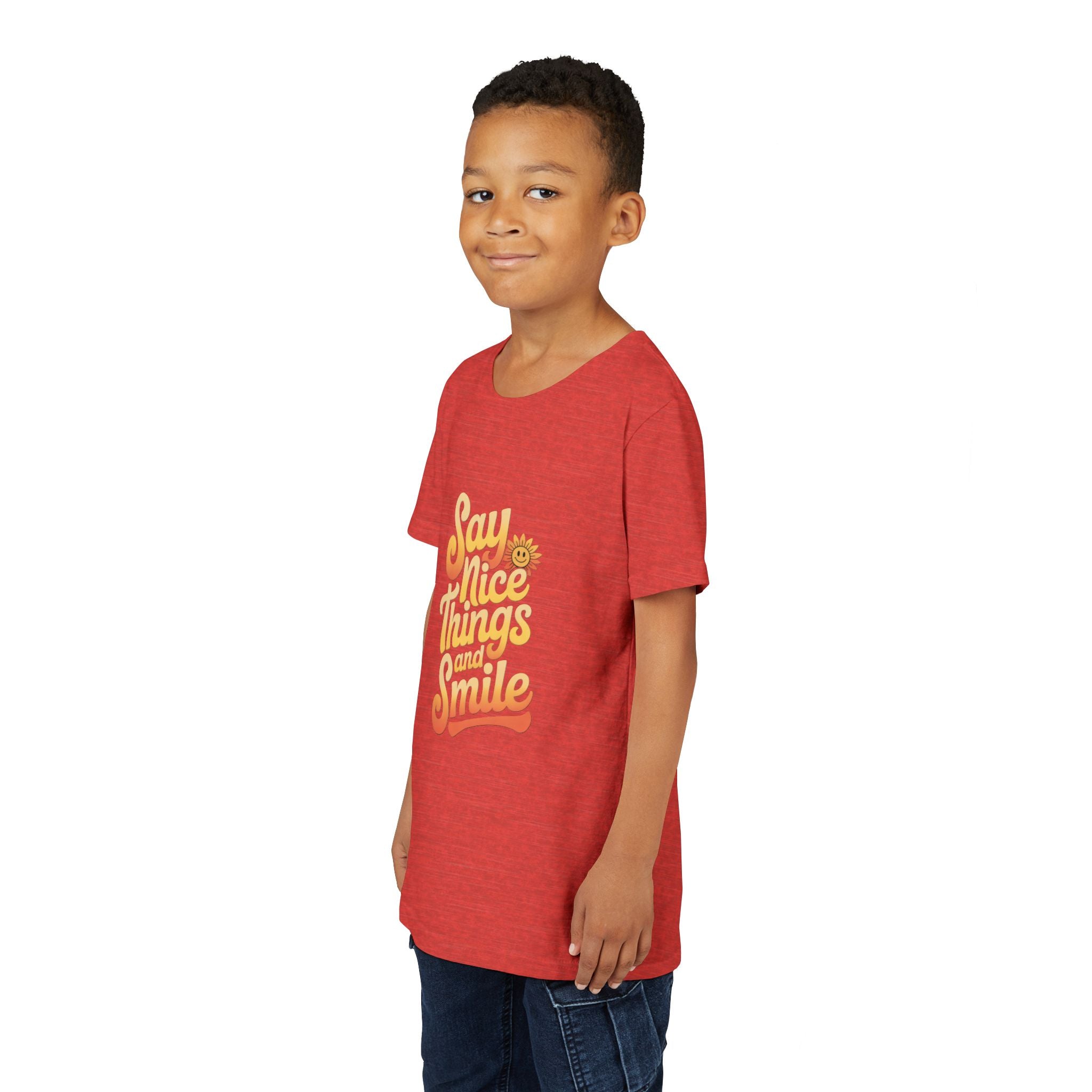 Say Nice Things Youth Tee - Positive Vibe Short Sleeve Shirt