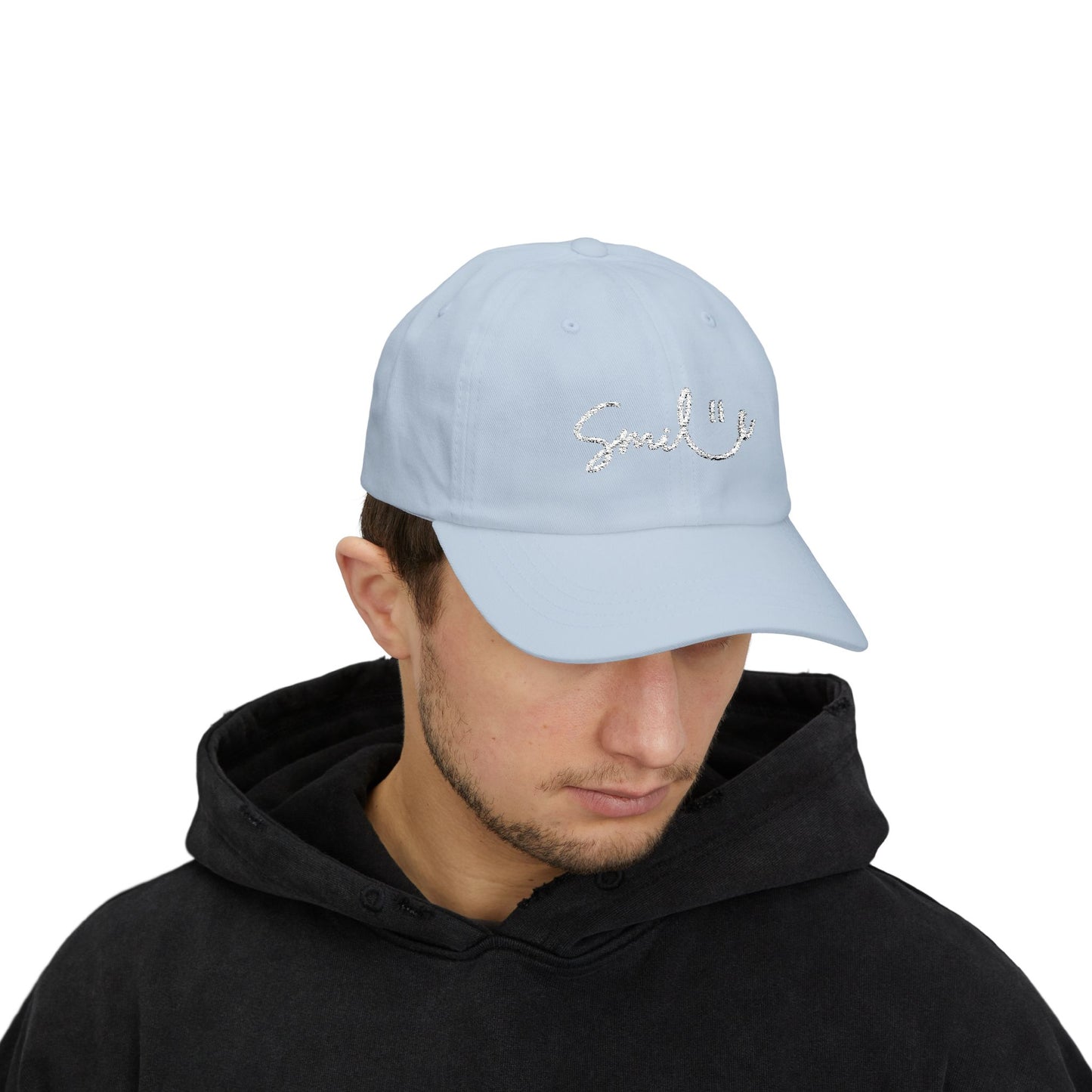 Smile Dad Cap — Embroidered Smile Face Baseball Hat
