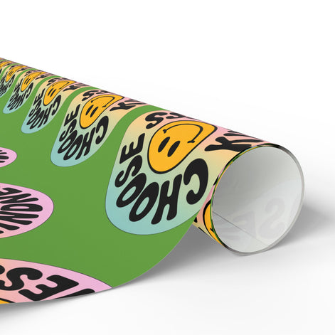 Green Choose Kindness Wrapping Papers