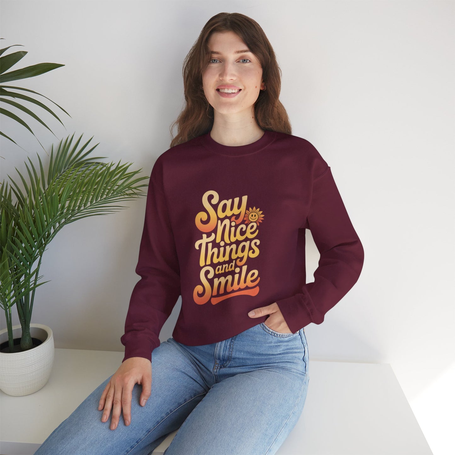 Say Nice Things Crewneck Sweatshirt