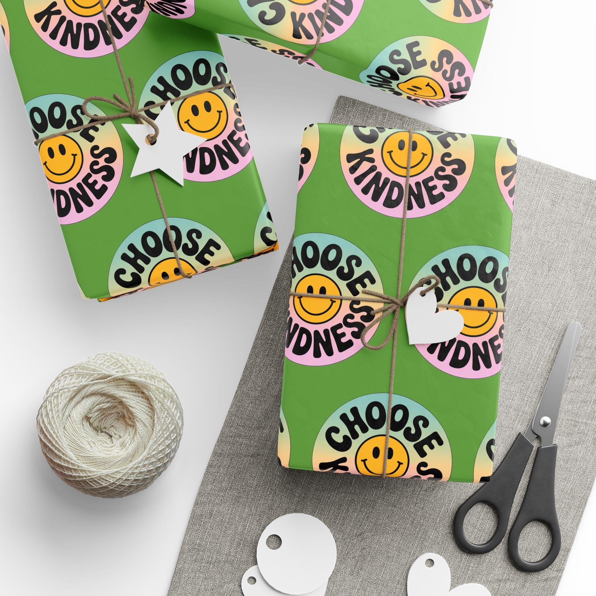 Green Choose Kindness Wrapping Papers