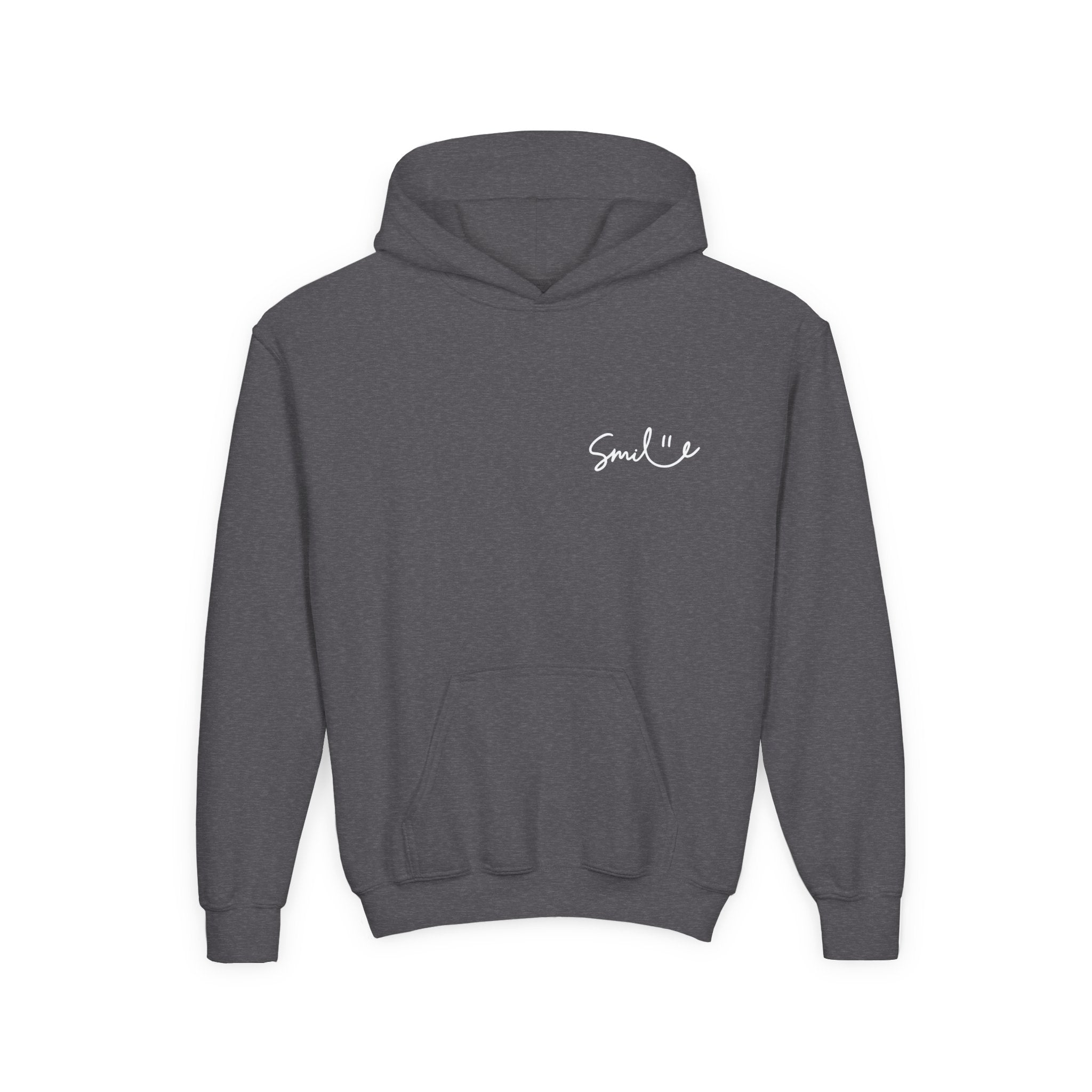 Smile Youth Hoodie - Cozy Heavy Blend Sweatshirt for Kids