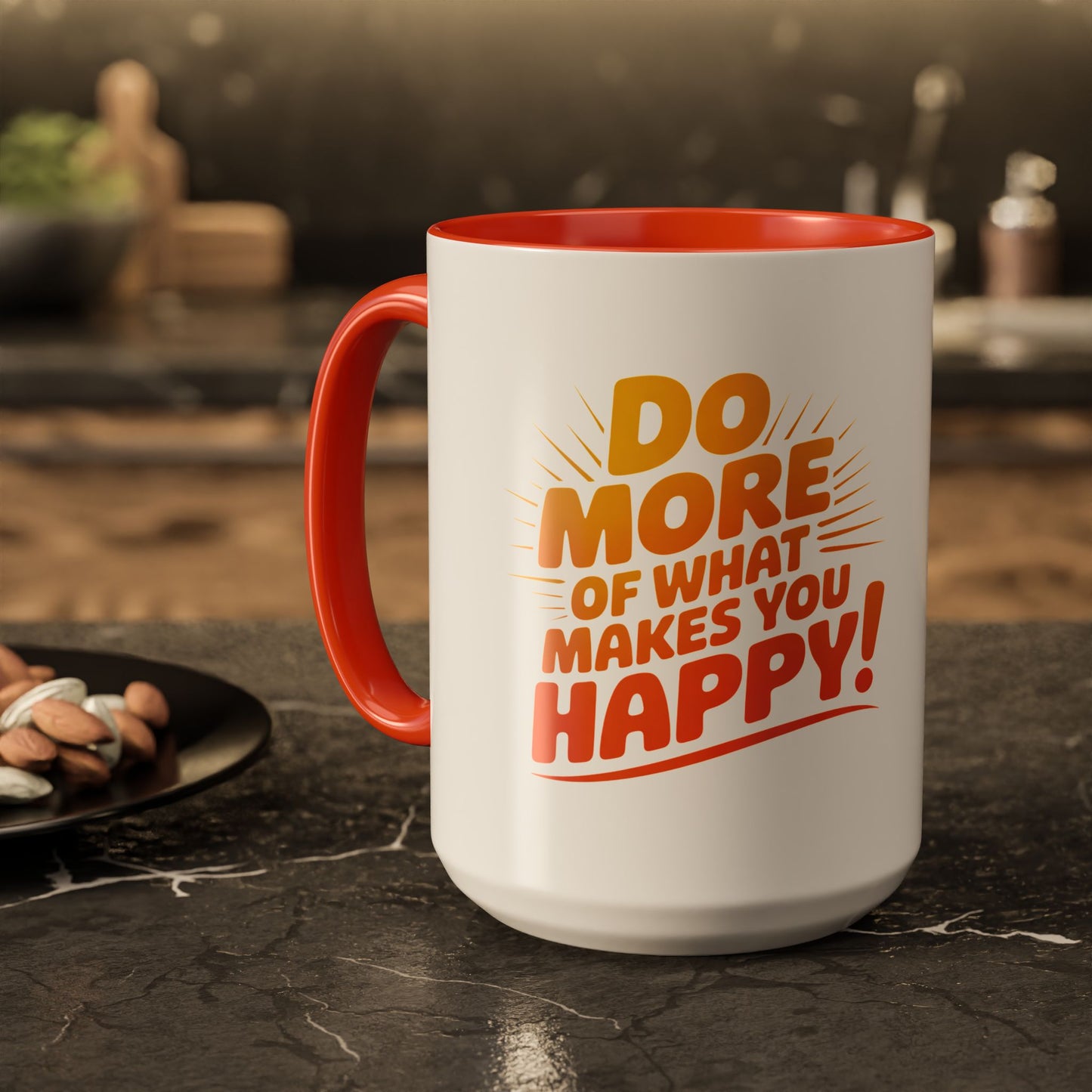 Do More of What Makes You Happy Mug — Colorful 11oz/15oz Ceramic Coffee Cup