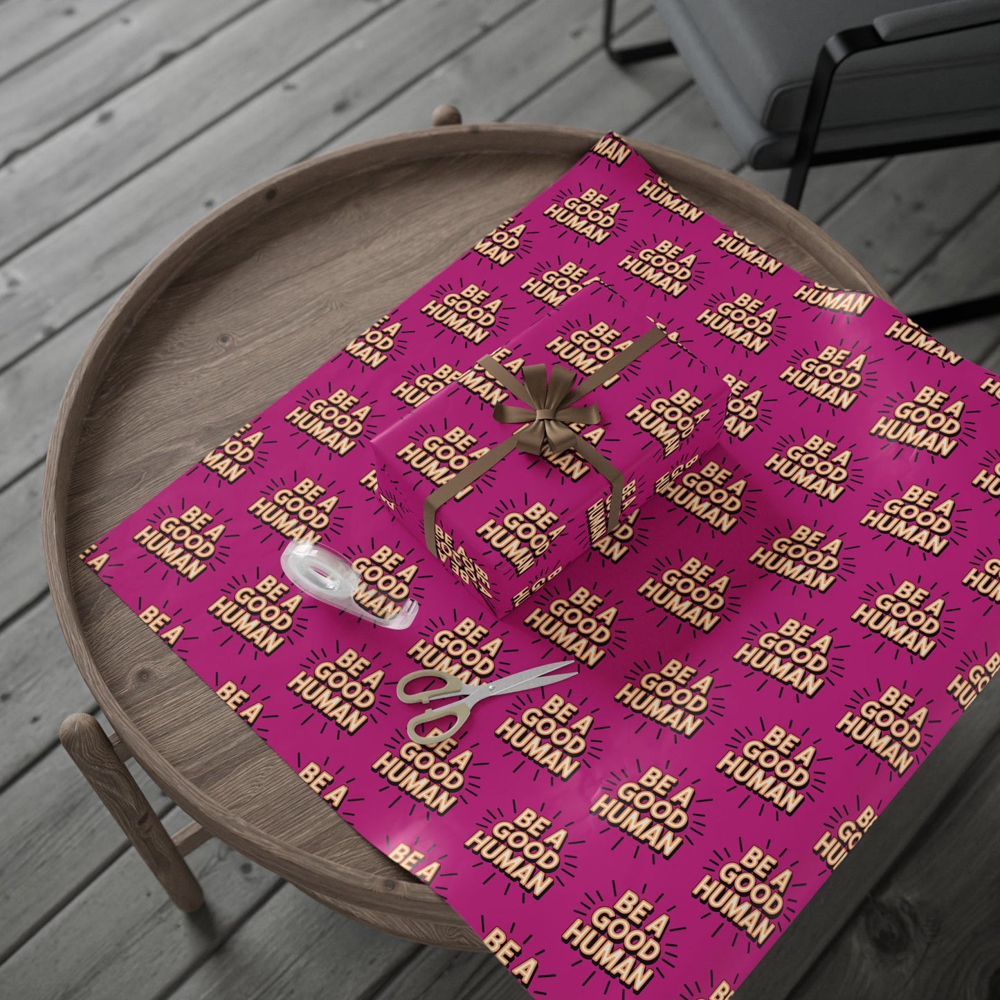 Be a Good Human Gift Wrap (Single Roll)