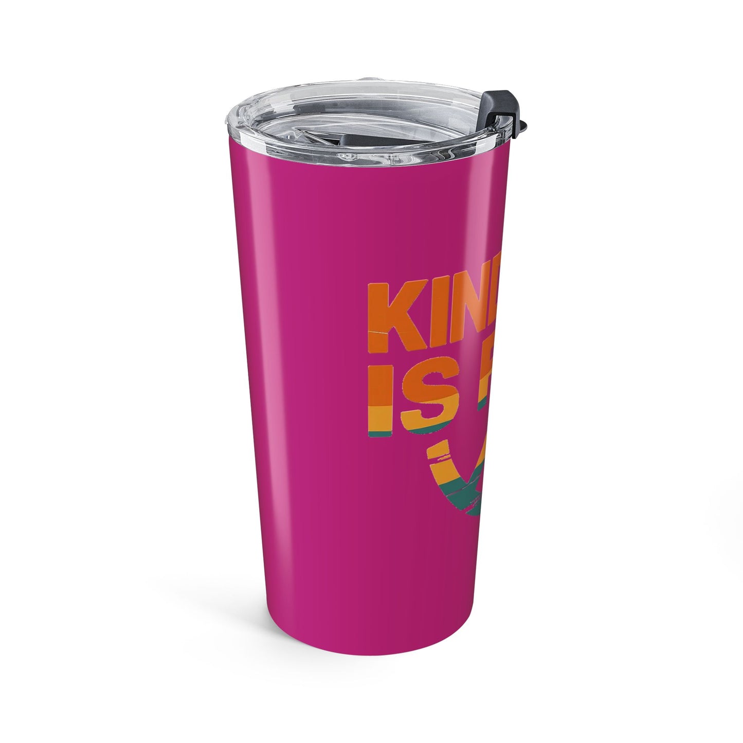 20oz Kindness Is Free Tumbler - Inspiring Quote Travel Mug