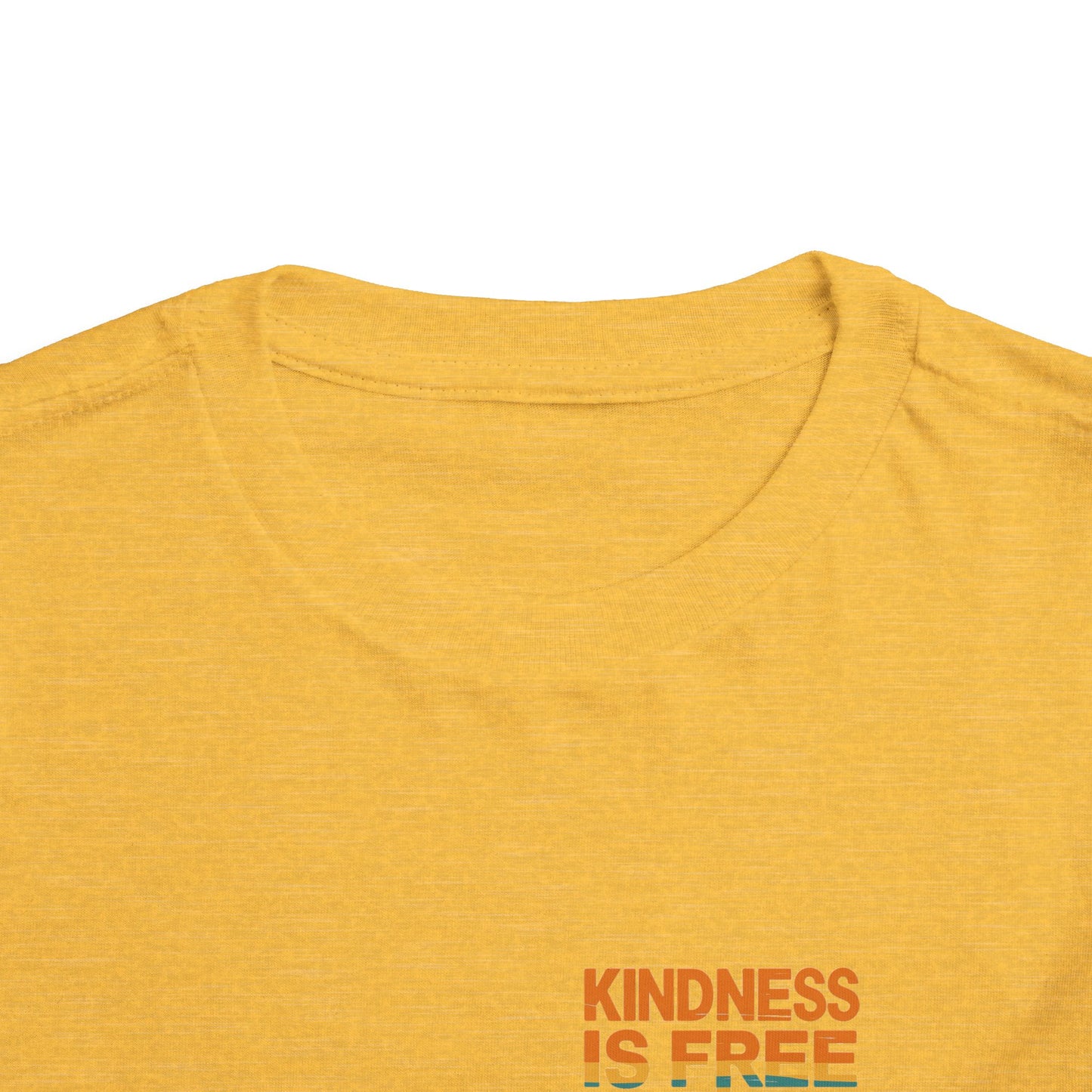 Toddler Short Sleeve Tee - Kindness Is Free Peace Design