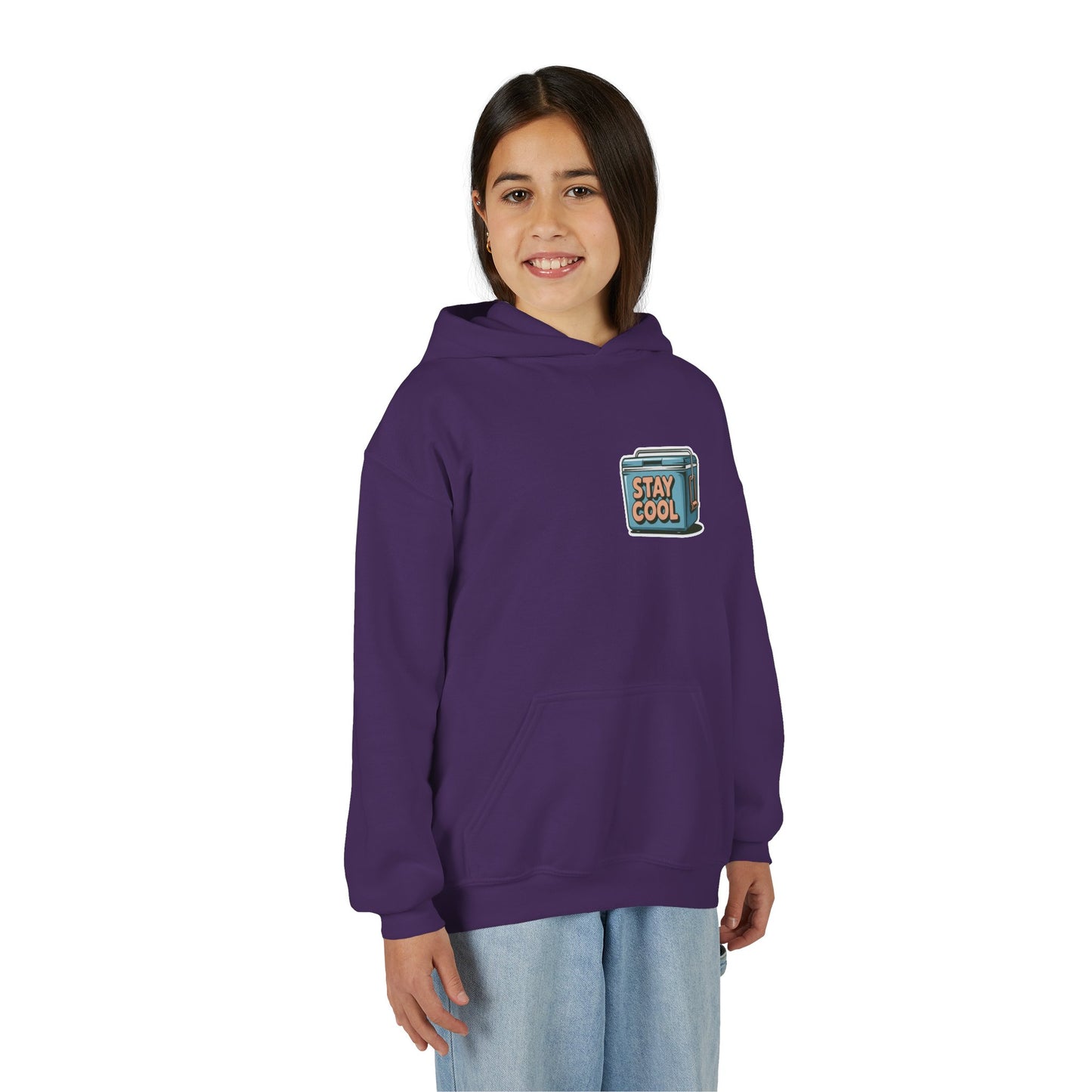 Youth Hooded Sweatshirt - Stay Cool Graphic