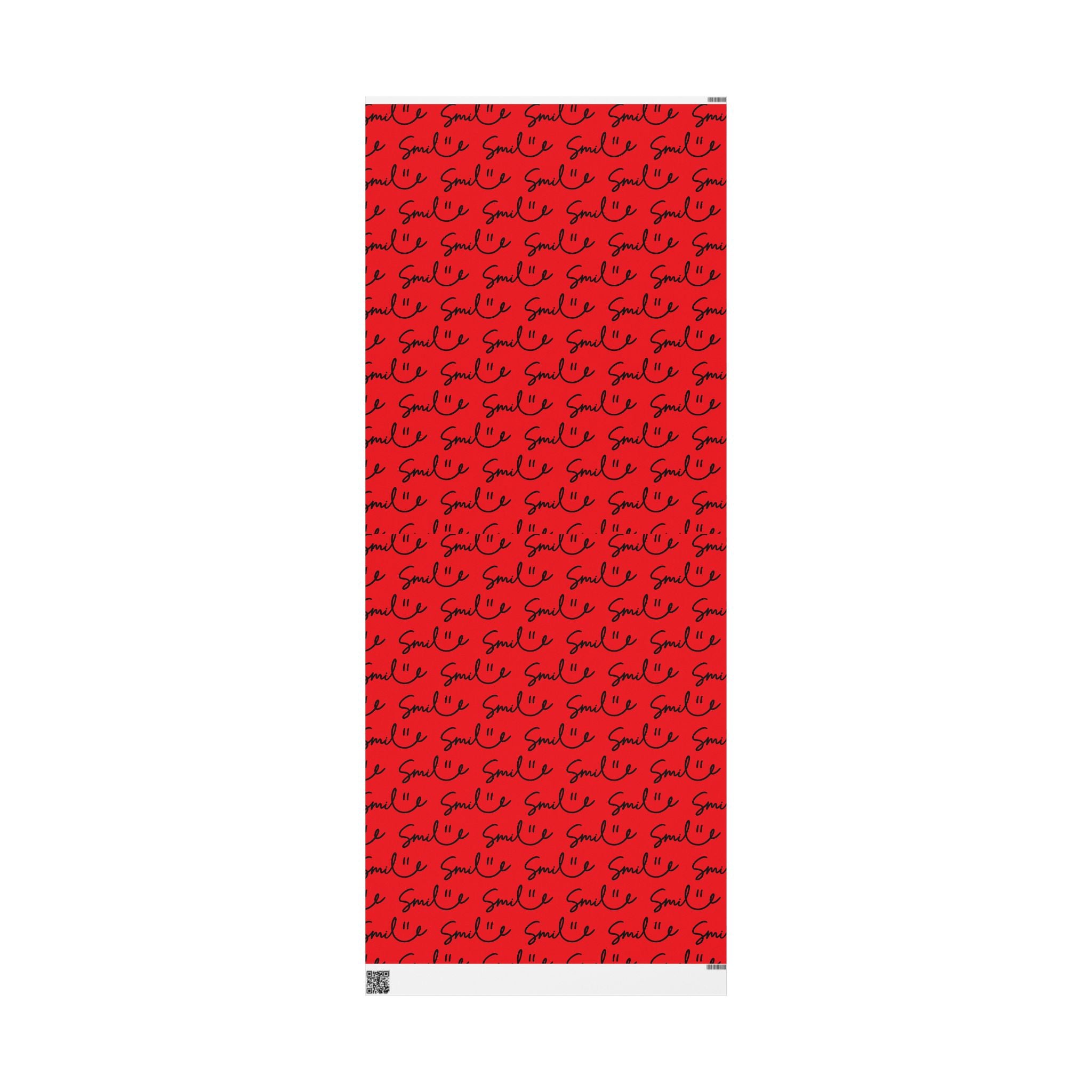 Red/Black Smile Stylish Gift Wrapping Paper for Any Occasion