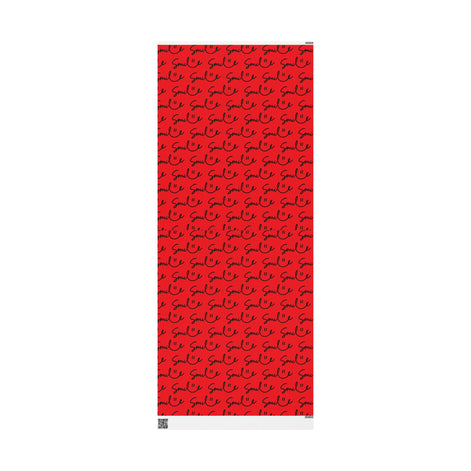 Red/Black Smile Stylish Gift Wrapping Paper for Any Occasion