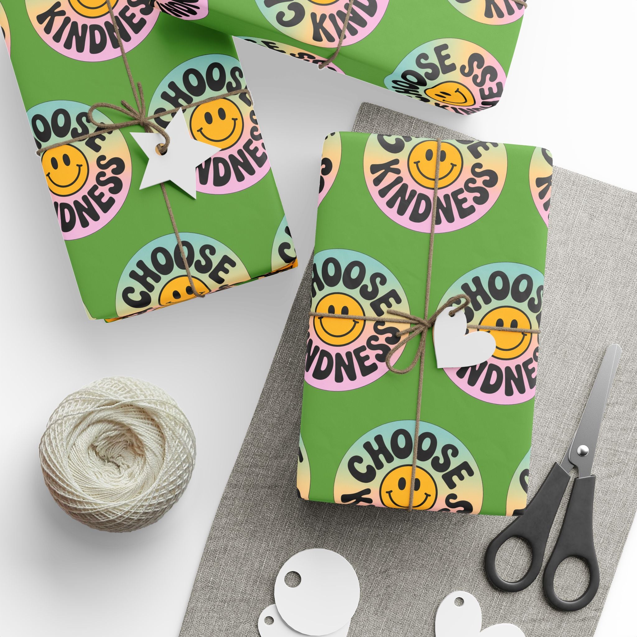 Green Choose Kindness Wrapping Papers