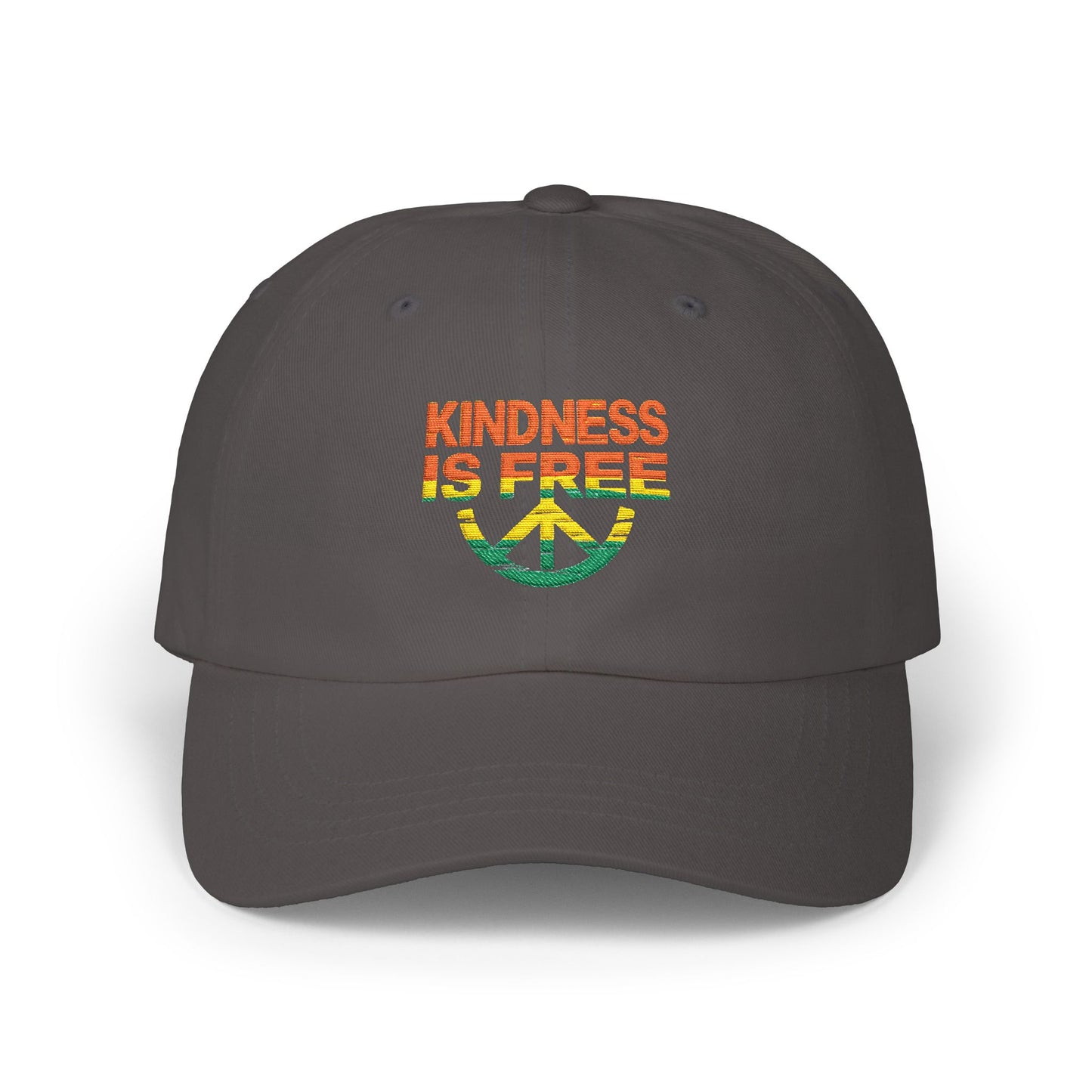 "Kindness Is Free" Peace Sign Embroidered Hat