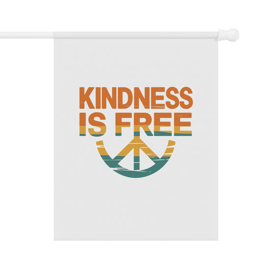 Garden & House Banner - 'Kindness is Free' Peace Sign Décor