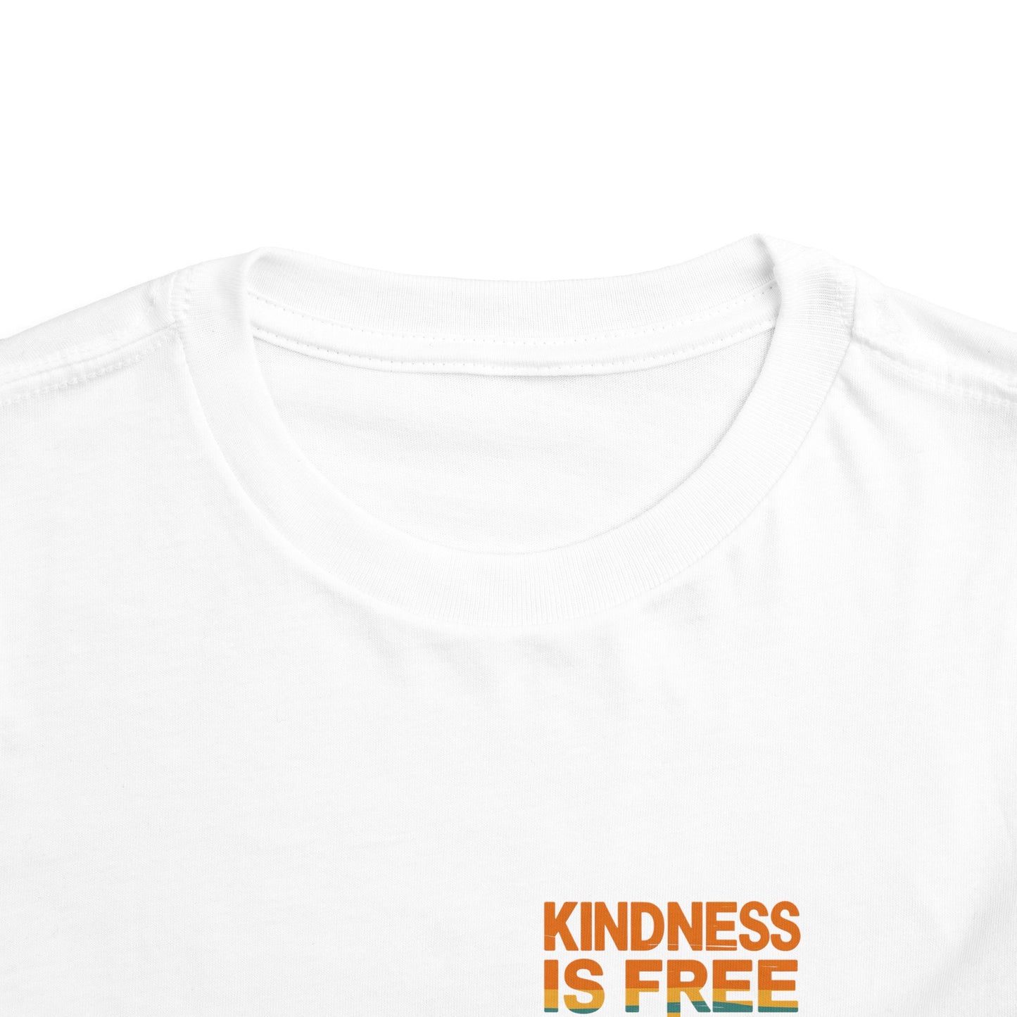 Toddler Short Sleeve Tee - Kindness Is Free Peace Design
