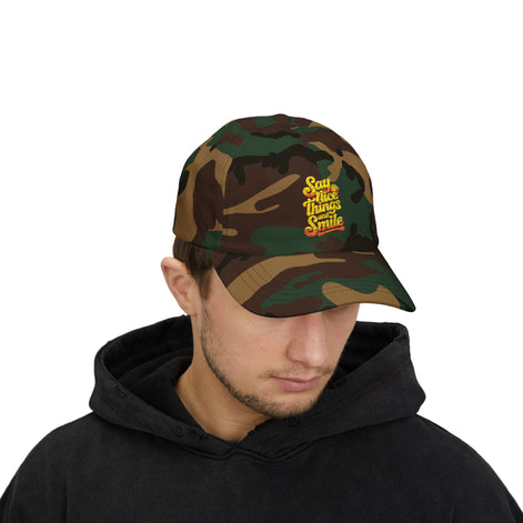 Say Nice Things and Smile Embroidered Baseball Hat