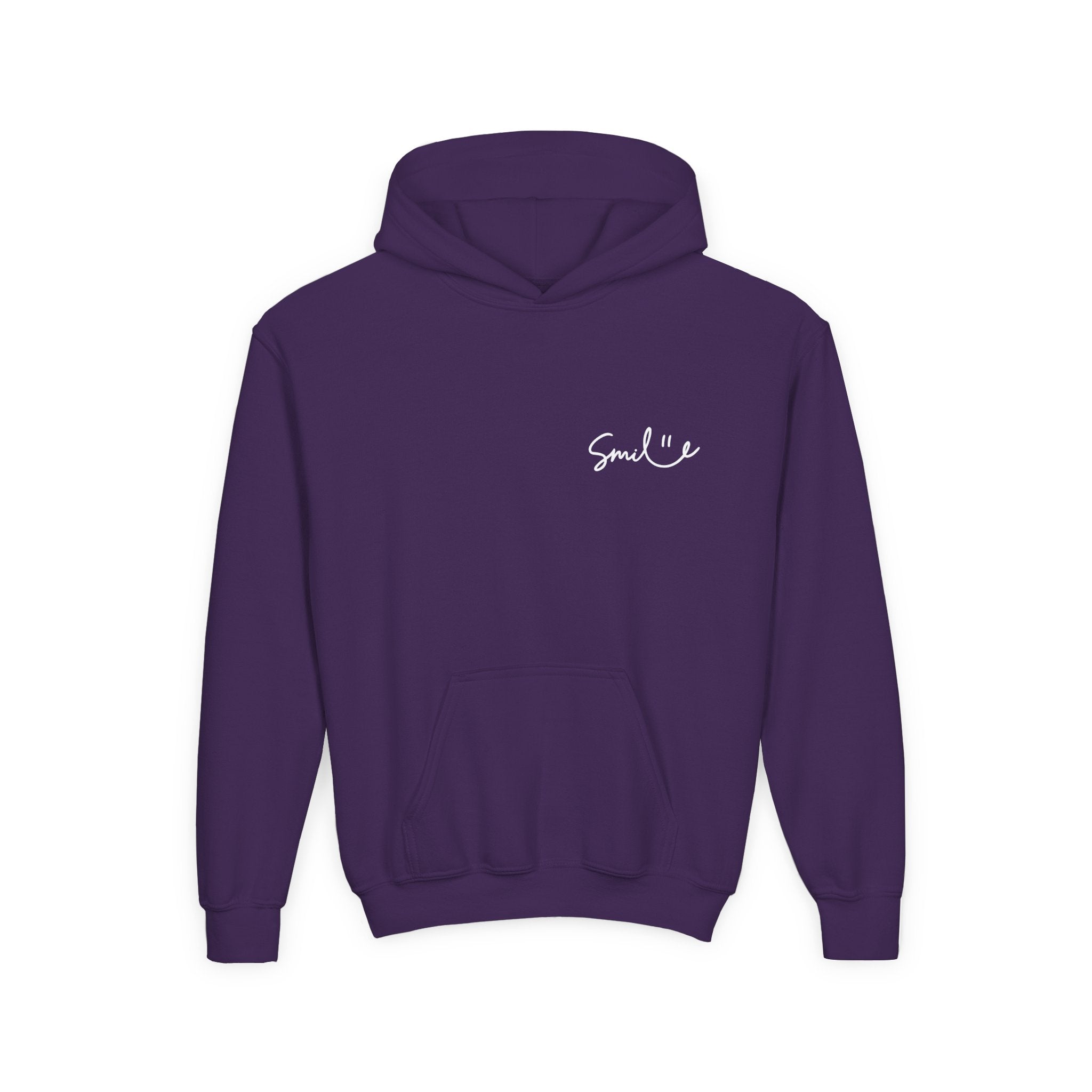 Smile Youth Hoodie - Cozy Heavy Blend Sweatshirt for Kids