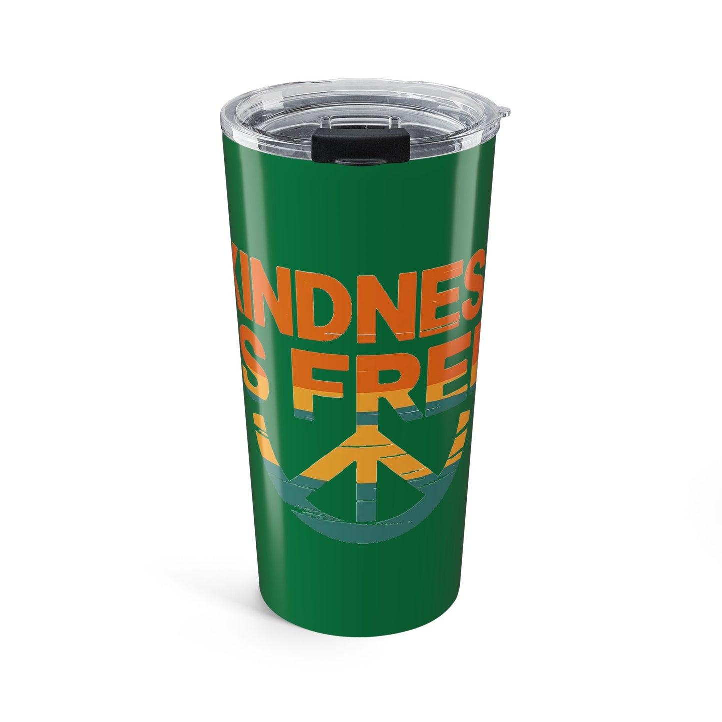20oz Kindness Is Free Tumbler - Inspiring Quote Travel Mug