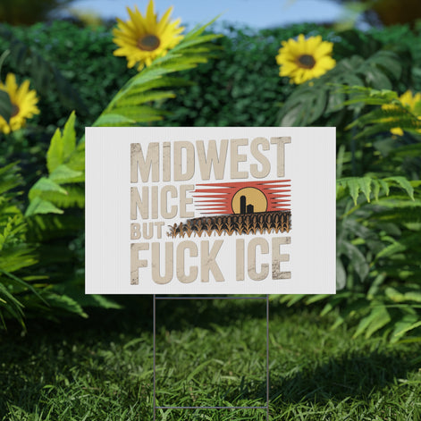 Midwest Nice But Fuck Ice Farmhouse Sunset Design