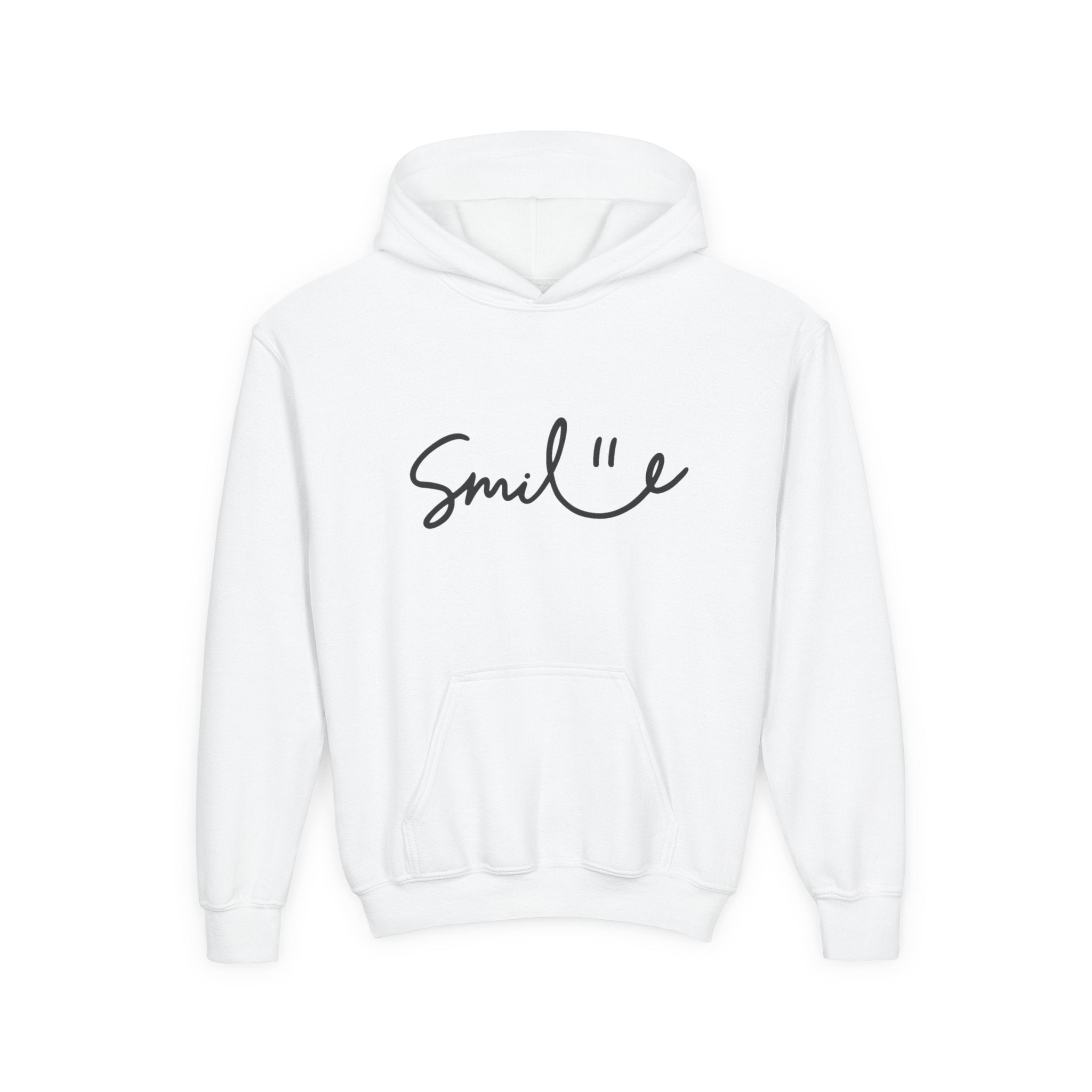 Smile Youth Heavy Blend Hoodie - Cozy, Cheerful Sweatshirt for Kids