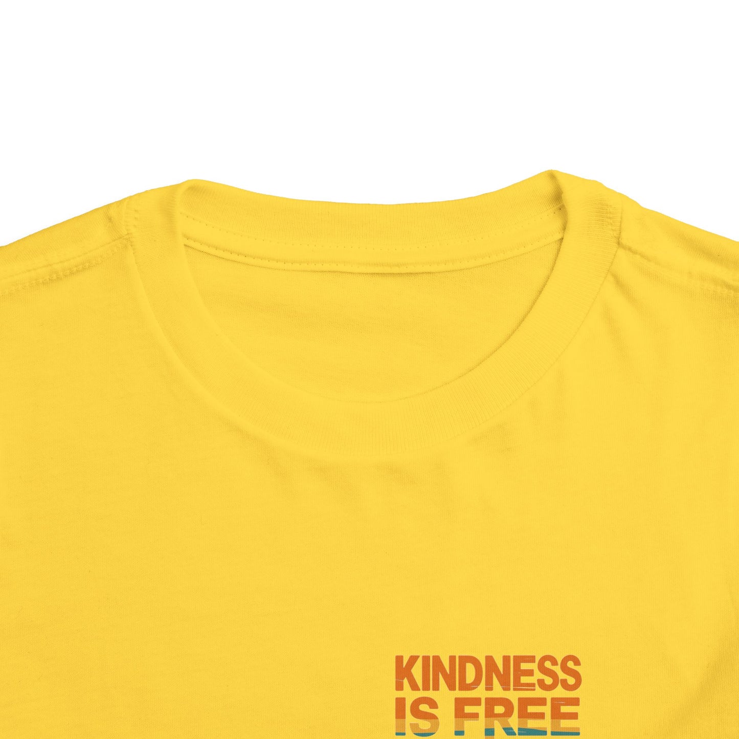Toddler Short Sleeve Tee - Kindness Is Free Peace Design