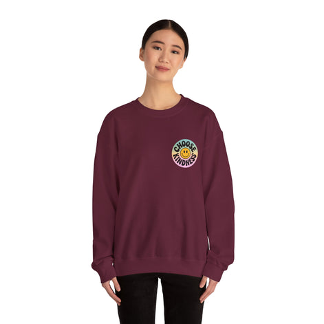 Choose Kindness Unisex Crewneck Sweatshirt - Positive Vibes Apparel